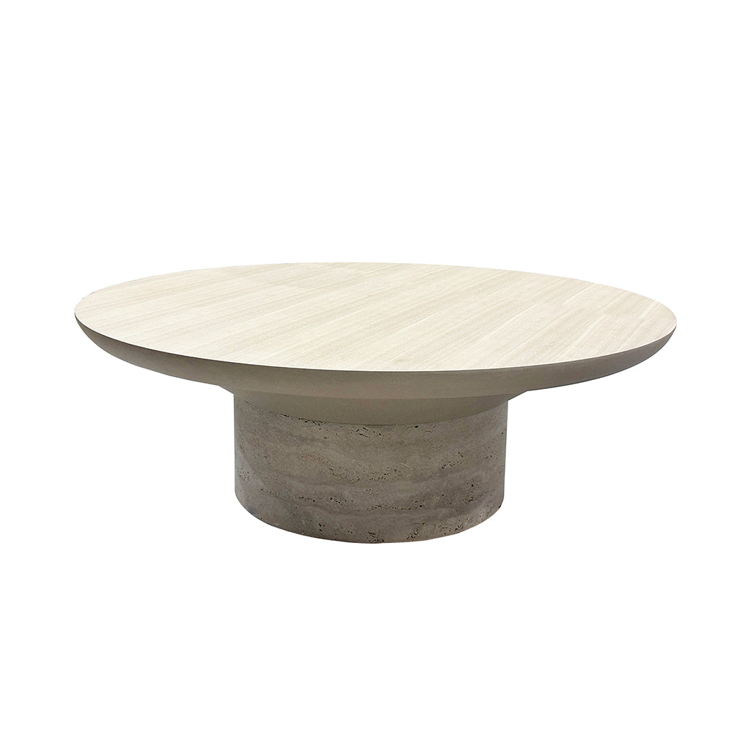 Bordeaux Travertine Coffee Table - EB02CT - Coffee tables - ebarza Furniture UAE | Shop Modern Furniture in Abu Dhabi & Dubai - مفروشات ايبازرا في الامارات | تسوق اثاث عصري وديكورات مميزة في دبي وابوظبي