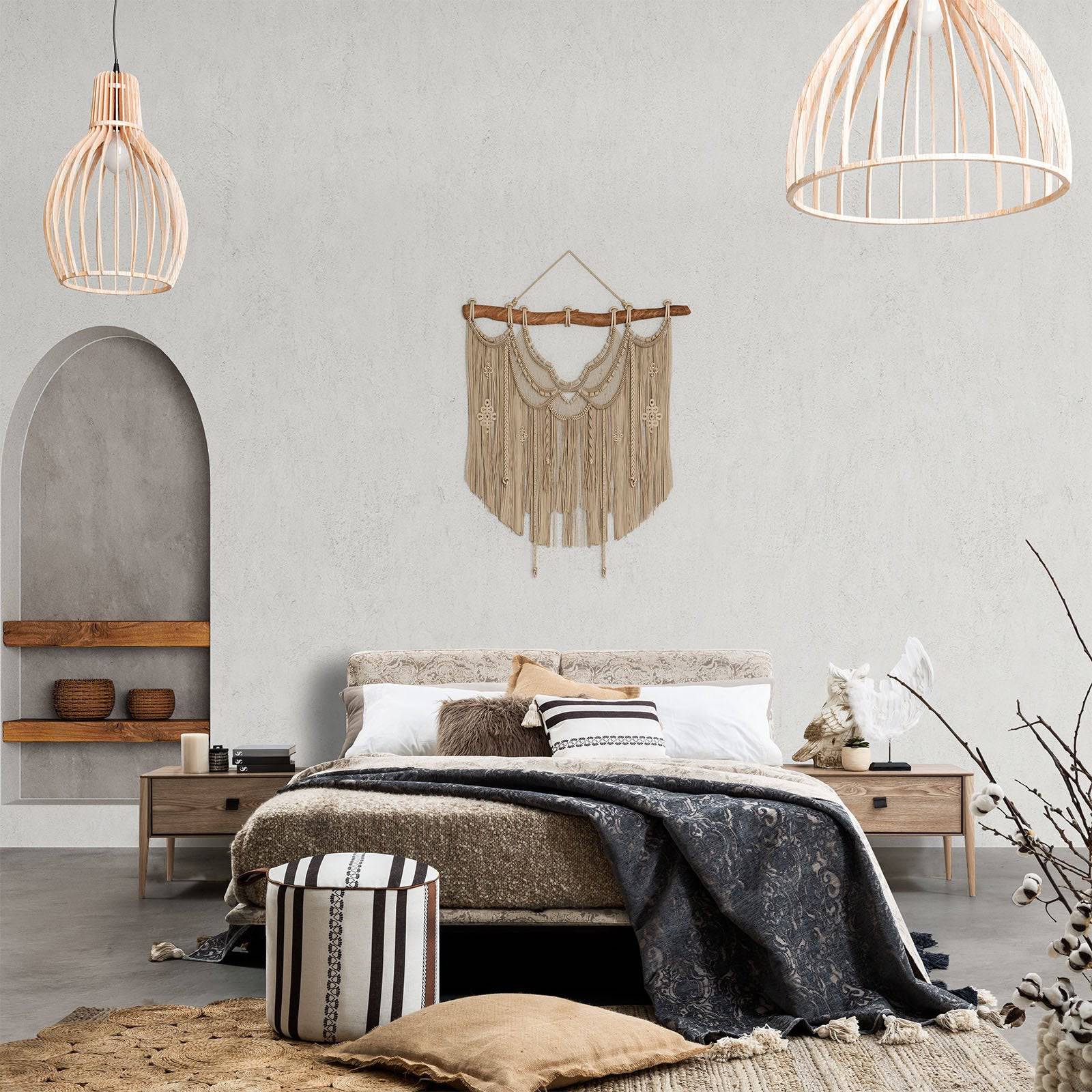 Bristol Bohemian King Bed Bis-Print-K - Bedsteads - ebarza Furniture UAE | Shop Modern Furniture in Abu Dhabi & Dubai - مفروشات ايبازرا في الامارات | تسوق اثاث عصري وديكورات مميزة في دبي وابوظبي