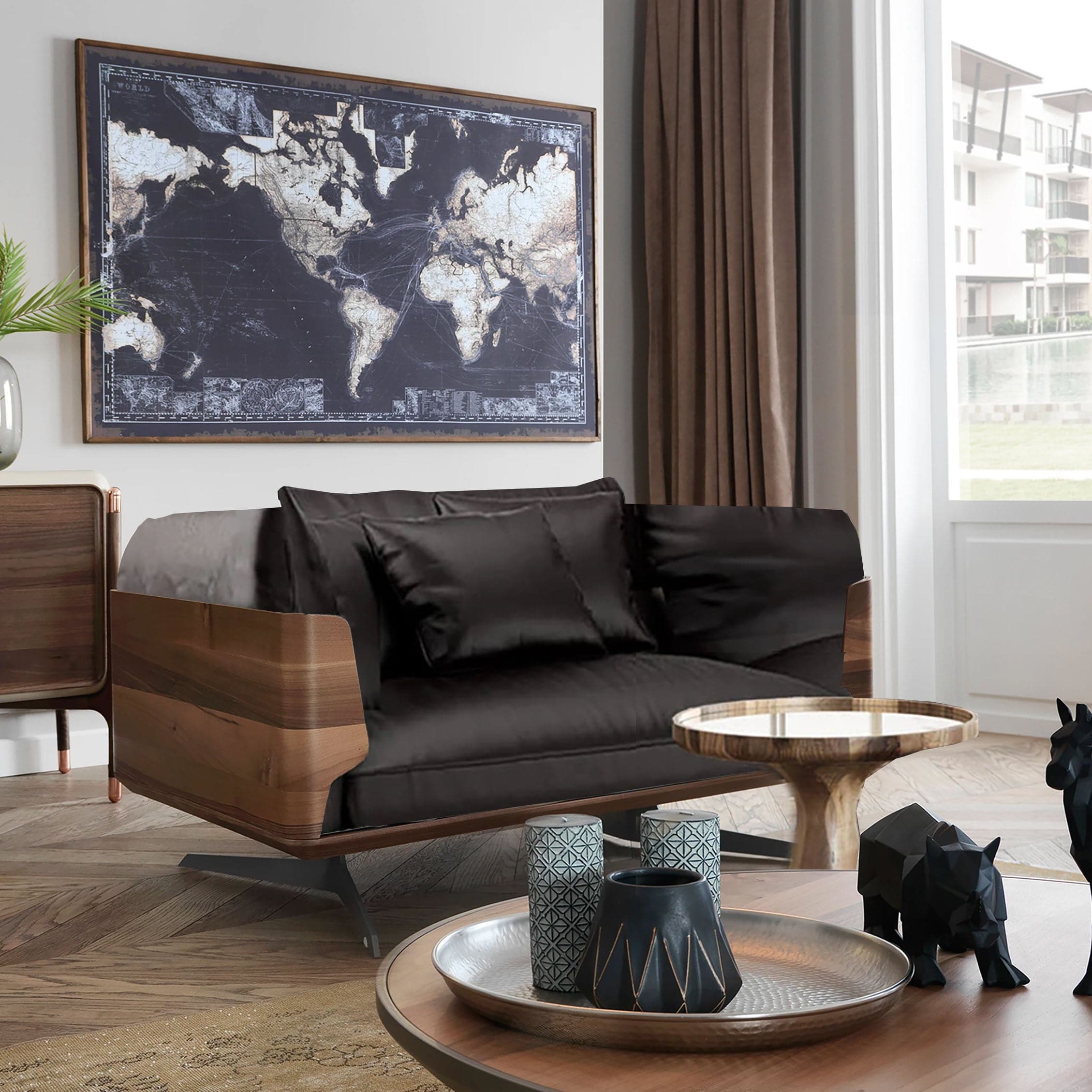 AS IS - Brooklyn Armchair Brooarmchair002-Black - Armchairs - ebarza Furniture UAE | Shop Modern Furniture in Abu Dhabi & Dubai - مفروشات ايبازرا في الامارات | تسوق اثاث عصري وديكورات مميزة في دبي وابوظبي