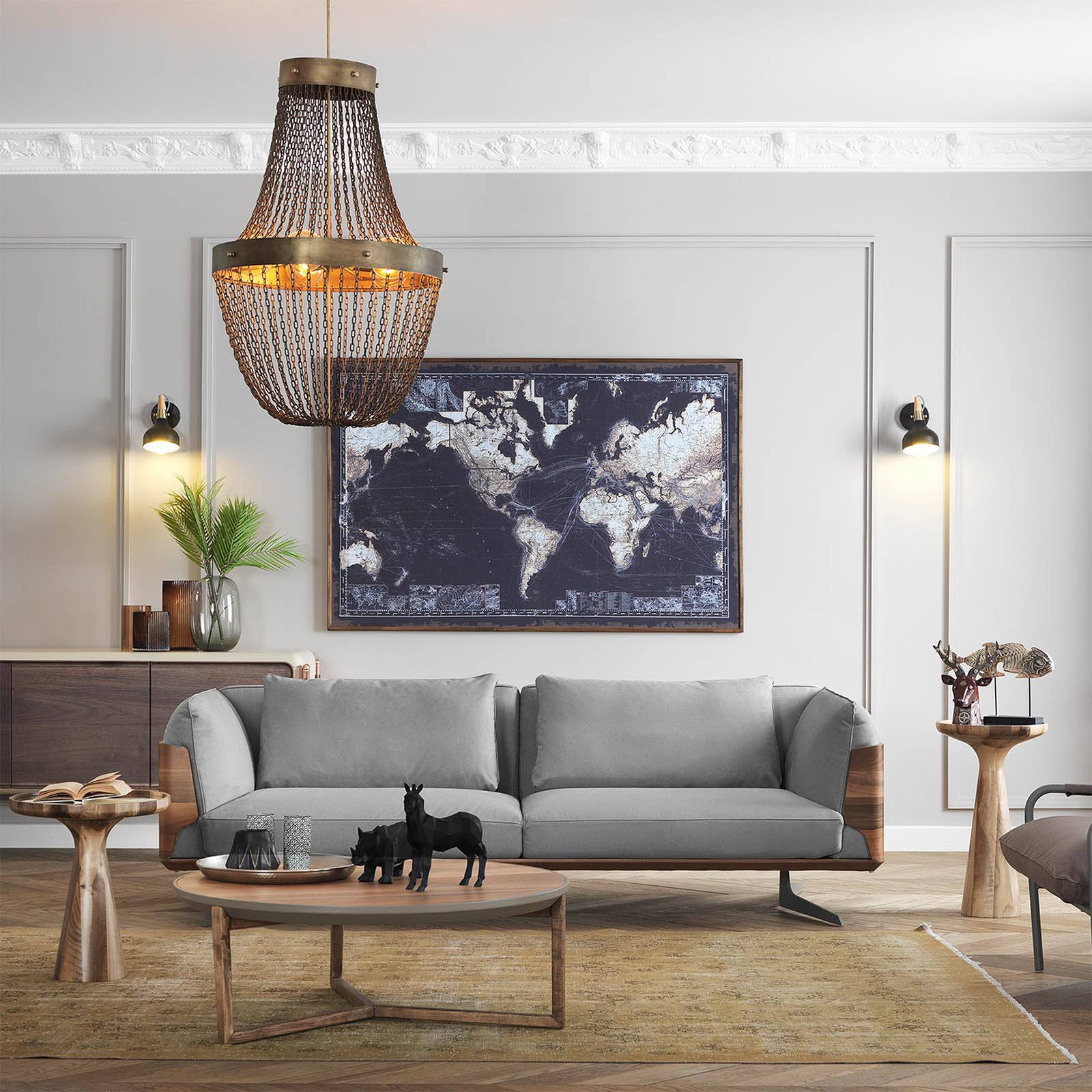 Brooklyn / GAMMA Fabric Sofa Bro016Ow-Gr - Sofas - ebarza Furniture UAE | Shop Modern Furniture in Abu Dhabi & Dubai - مفروشات ايبازرا في الامارات | تسوق اثاث عصري وديكورات مميزة في دبي وابوظبي