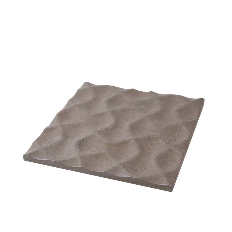 Brown Marble Tray Fb-T2115B - Trays - ebarza Furniture UAE | Shop Modern Furniture in Abu Dhabi & Dubai - مفروشات ايبازرا في الامارات | تسوق اثاث عصري وديكورات مميزة في دبي وابوظبي