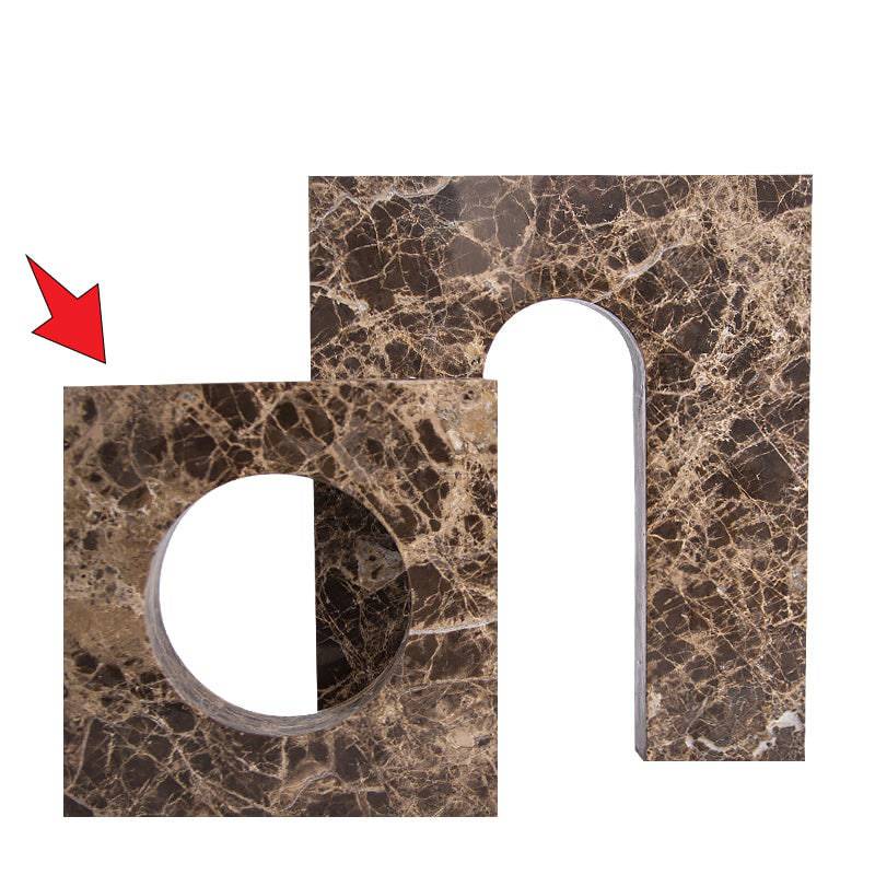 Brown Square & Round Shape Vase-B Fb-T2026B - Home Decor Figurines - ebarza Furniture UAE | Shop Modern Furniture in Abu Dhabi & Dubai - مفروشات ايبازرا في الامارات | تسوق اثاث عصري وديكورات مميزة في دبي وابوظبي