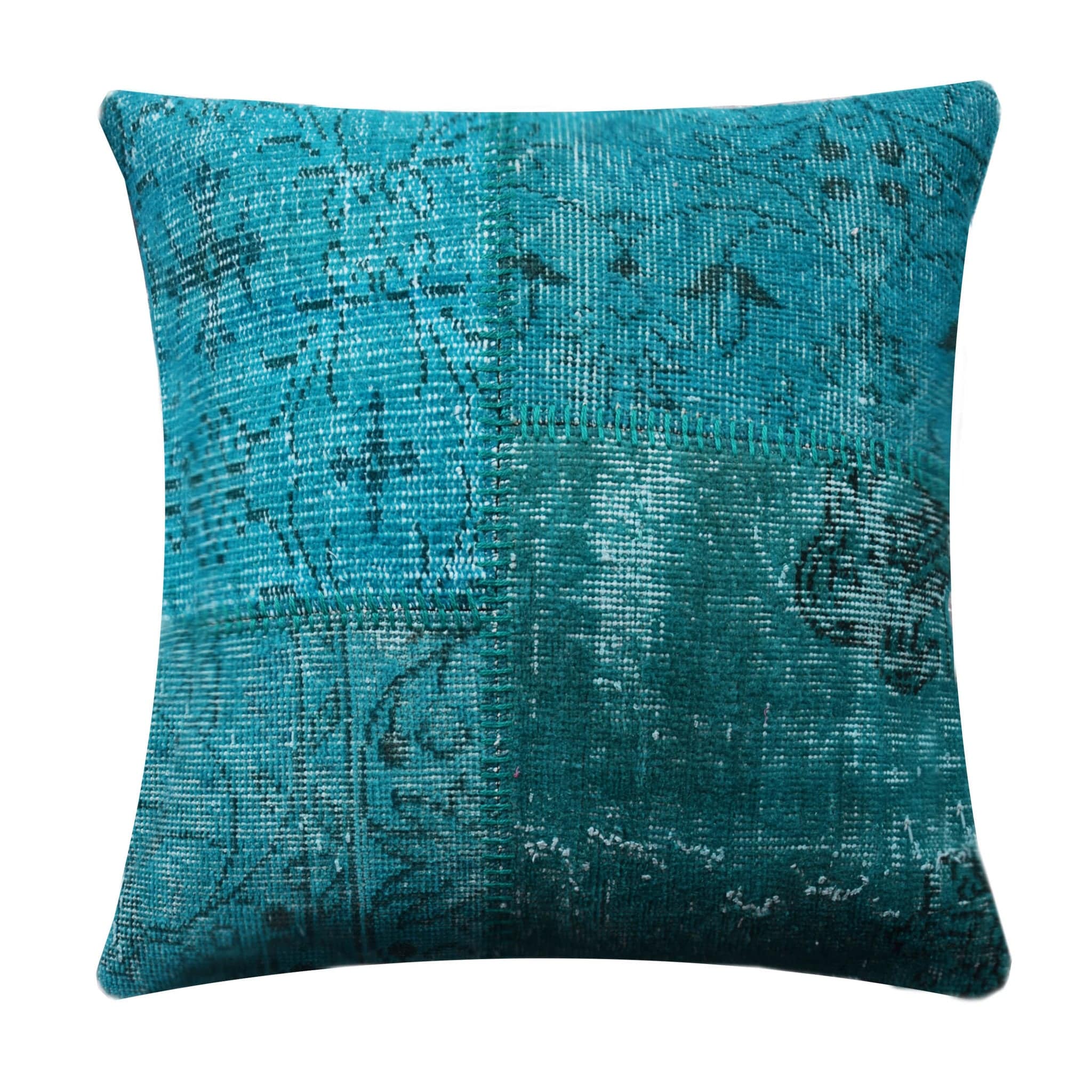 Bursa Handmade Over Dyed Cushion Cover 60X60 Sec0072Tl - Cushions - ebarza Furniture UAE | Shop Modern Furniture in Abu Dhabi & Dubai - مفروشات ايبازرا في الامارات | تسوق اثاث عصري وديكورات مميزة في دبي وابوظبي