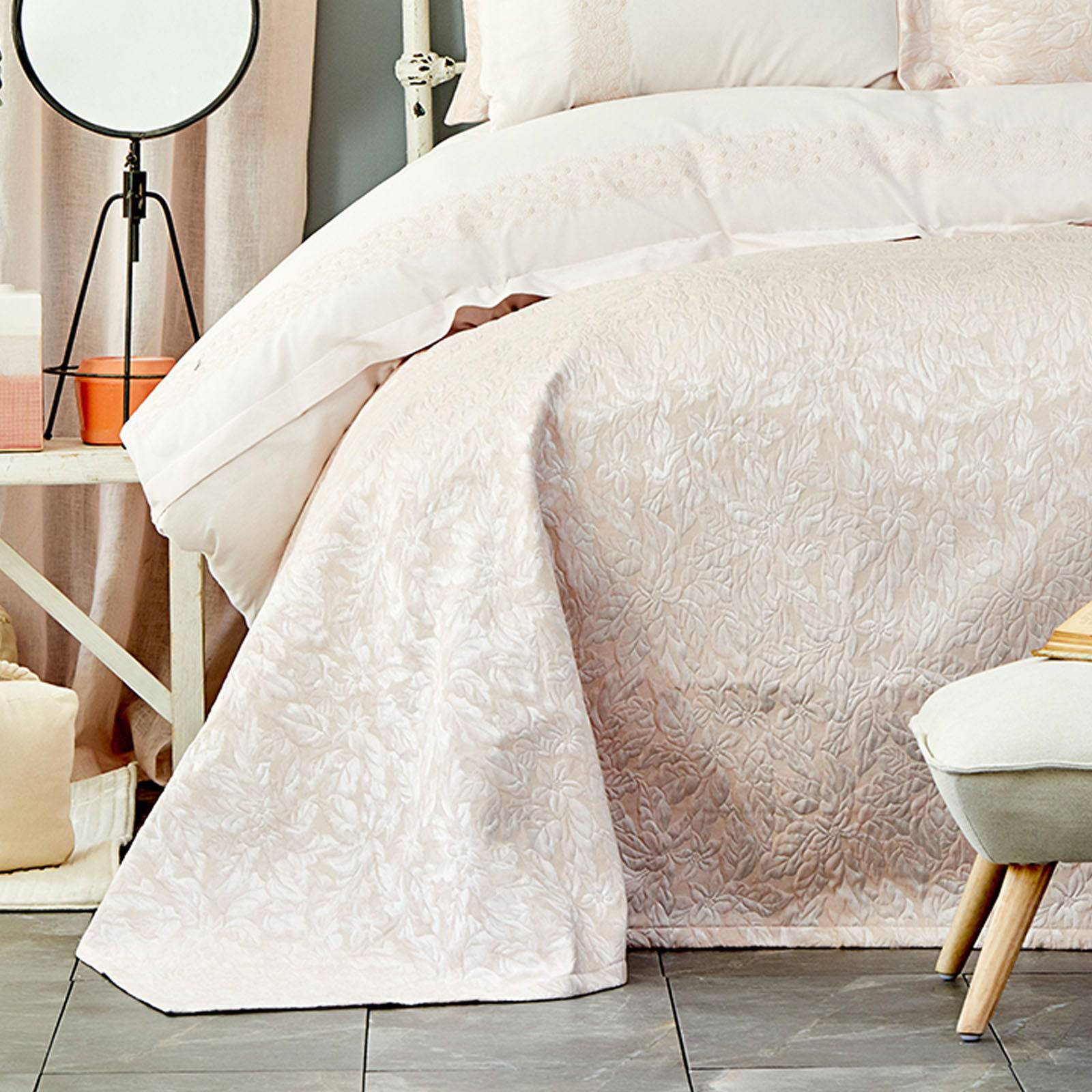 Carolina Pudra Set 200.14.01.0017 - Bedding - ebarza Furniture UAE | Shop Modern Furniture in Abu Dhabi & Dubai - مفروشات ايبازرا في الامارات | تسوق اثاث عصري وديكورات مميزة في دبي وابوظبي