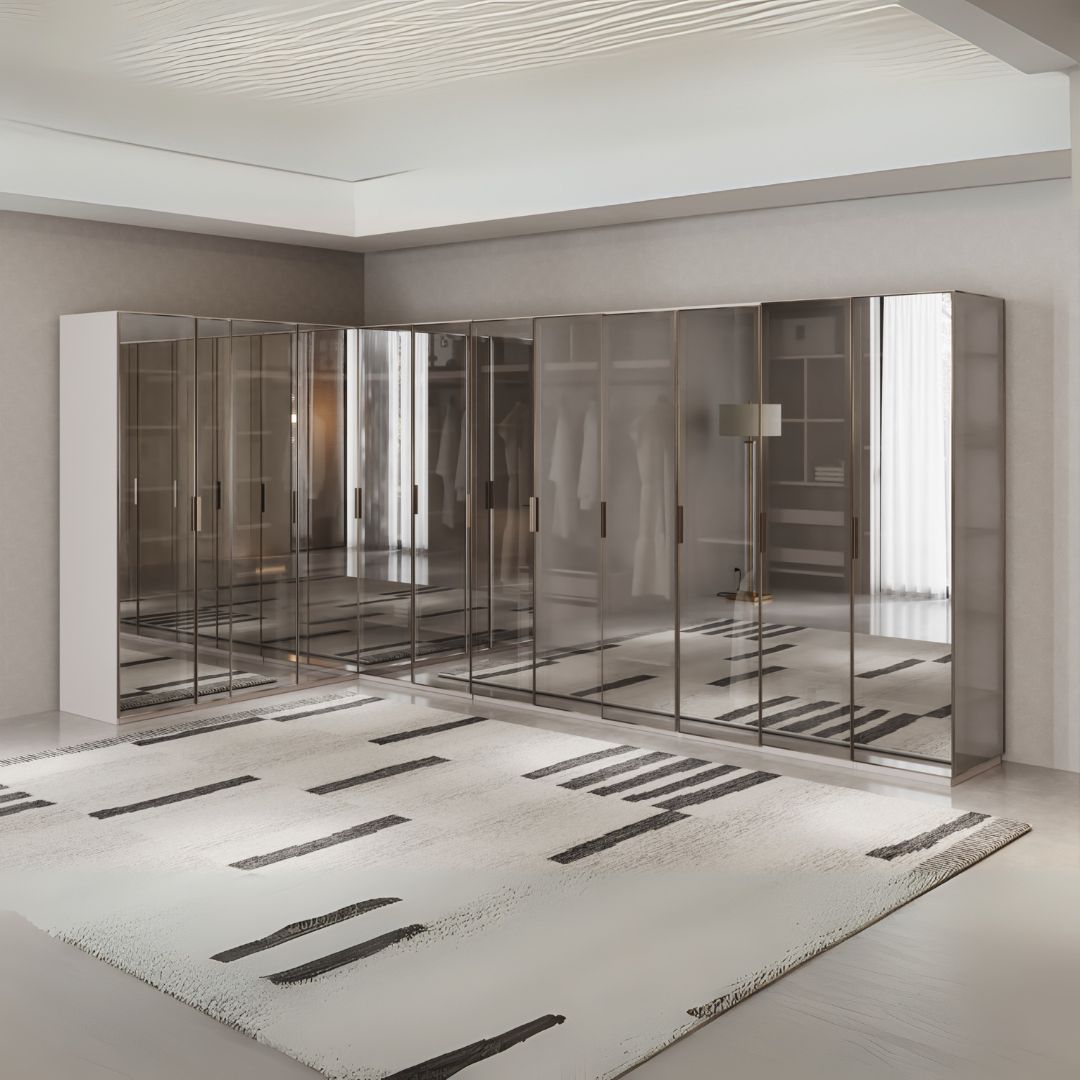 Pre-order 25 Days Delivery Cashmere 150 cm Accordion Door Wardrobe - Cabinets - ebarza Furniture UAE | Shop Modern Furniture in Abu Dhabi & Dubai - مفروشات ايبازرا في الامارات | تسوق اثاث عصري وديكورات مميزة في دبي وابوظبي