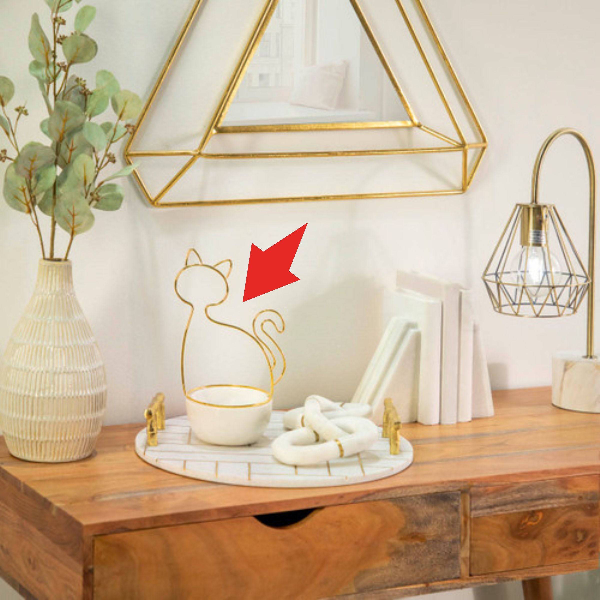 Cat Trinket Tray 15830 - Plates - ebarza Furniture UAE | Shop Modern Furniture in Abu Dhabi & Dubai - مفروشات ايبازرا في الامارات | تسوق اثاث عصري وديكورات مميزة في دبي وابوظبي