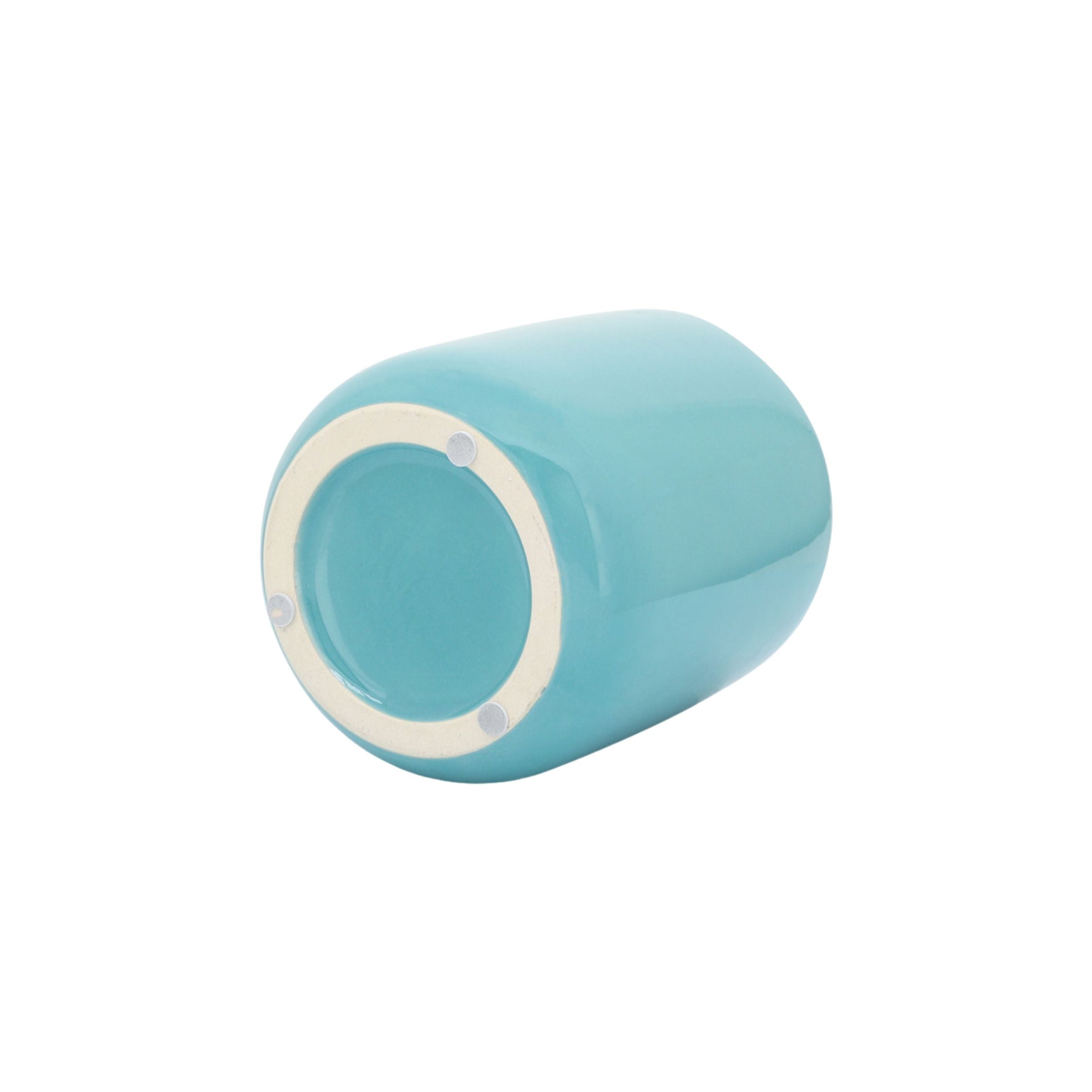 Ceramic Face Vase 15 Cm - Turquoise 15765-03 - Planter Boxes - ebarza Furniture UAE | Shop Modern Furniture in Abu Dhabi & Dubai - مفروشات ايبازرا في الامارات | تسوق اثاث عصري وديكورات مميزة في دبي وابوظبي