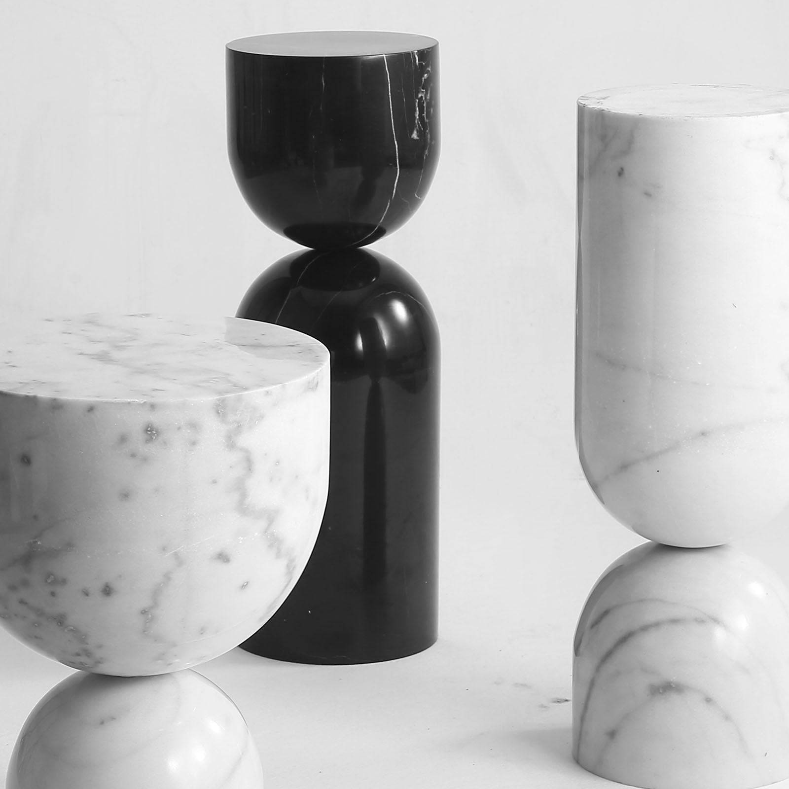 Chess Natural Marble Side Table St8687-20-Bk - Side Tables - ebarza Furniture UAE | Shop Modern Furniture in Abu Dhabi & Dubai - مفروشات ايبازرا في الامارات | تسوق اثاث عصري وديكورات مميزة في دبي وابوظبي