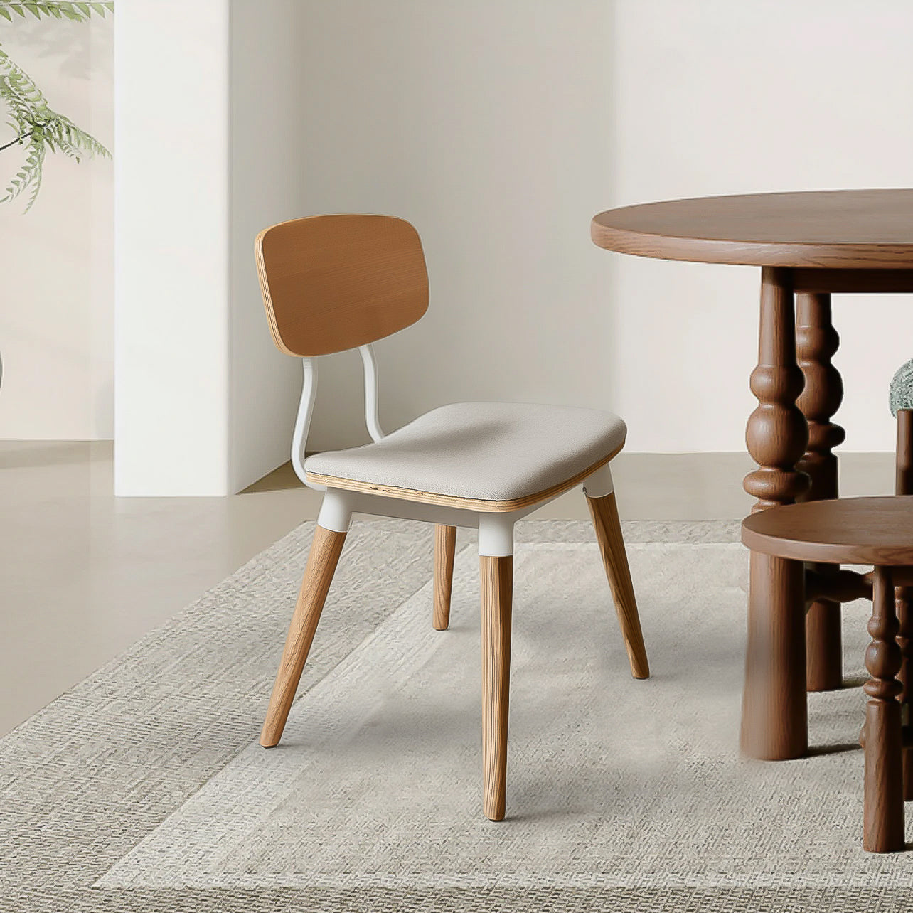 Hoary upholstery seat DINING CHAIR SMY15037A - Chairs - ebarza Furniture UAE | Shop Modern Furniture in Abu Dhabi & Dubai - مفروشات ايبازرا في الامارات | تسوق اثاث عصري وديكورات مميزة في دبي وابوظبي