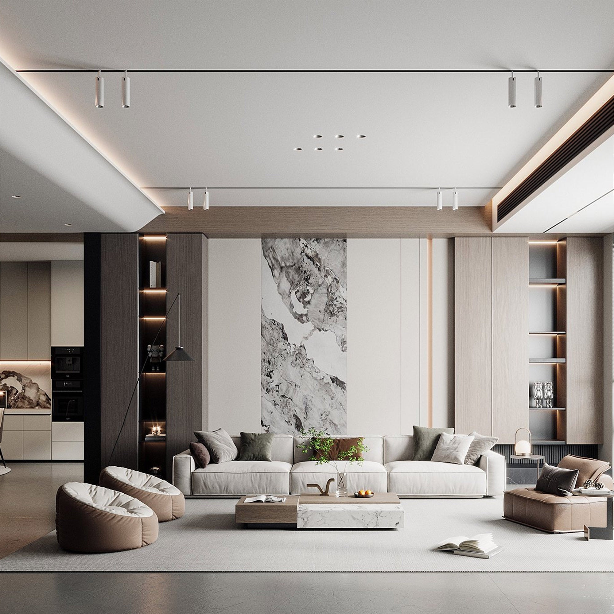 122*300cm WPC DECORATION PANEL BB STITCHING COLOUR :H205YP Milk Coffee BB - Wall Panels - ebarza Furniture UAE | Shop Modern Furniture in Abu Dhabi & Dubai - مفروشات ايبازرا في الامارات | تسوق اثاث عصري وديكورات مميزة في دبي وابوظبي