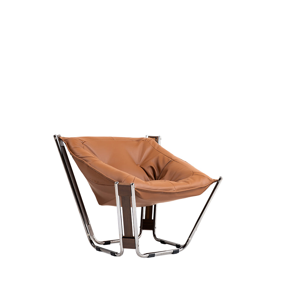 Cocoon Lounge Chair - PS-A179 -Br - Lounge Chairs - ebarza Furniture UAE | Shop Modern Furniture in Abu Dhabi & Dubai - مفروشات ايبازرا في الامارات | تسوق اثاث عصري وديكورات مميزة في دبي وابوظبي