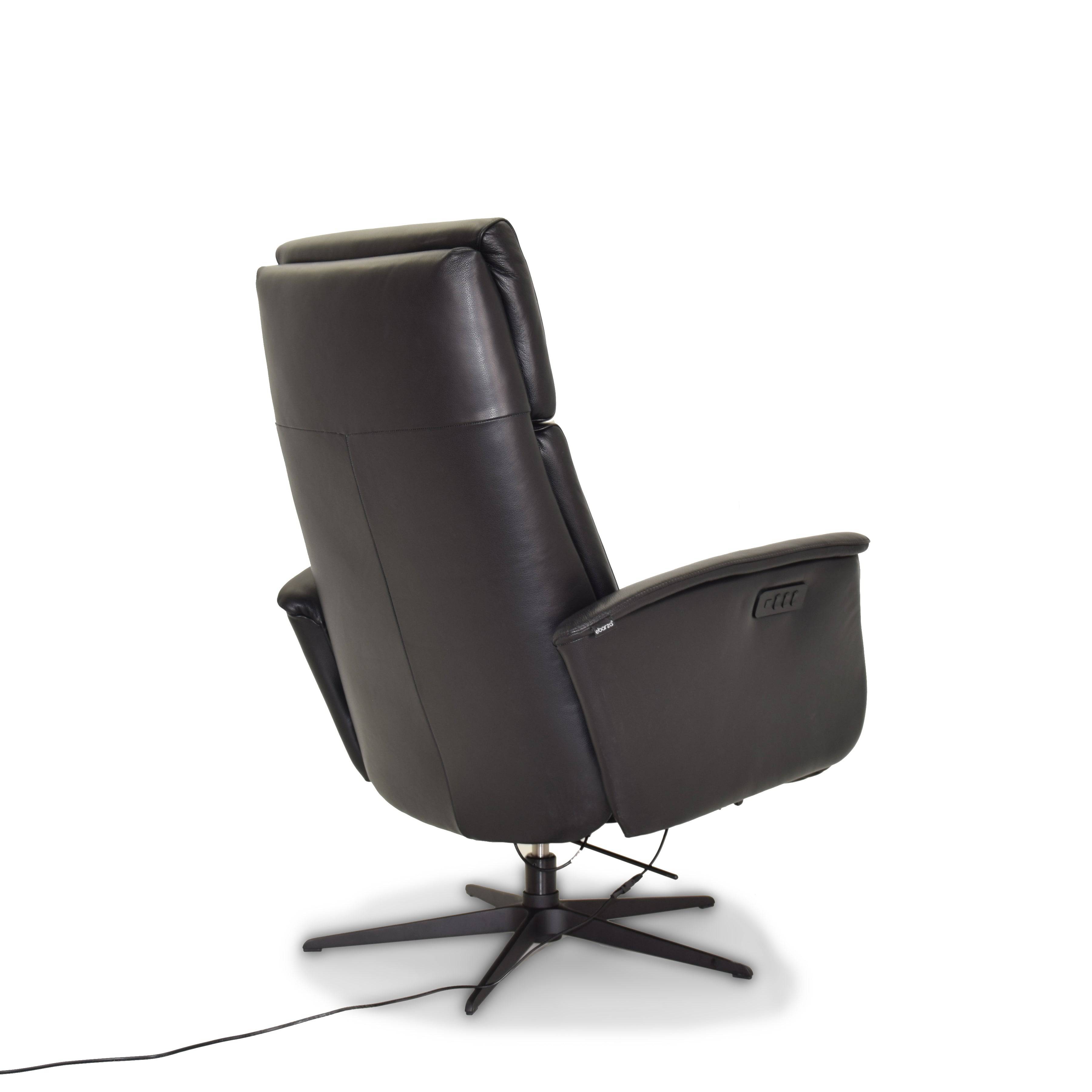 Corvette Relaxing Swivel And Electric Black Recliner Lounge Chair Hkp-8007Mf3El3Gl-Bl-374 - Lounge Chairs - ebarza Furniture UAE | Shop Modern Furniture in Abu Dhabi & Dubai - مفروشات ايبازرا في الامارات | تسوق اثاث عصري وديكورات مميزة في دبي وابوظبي