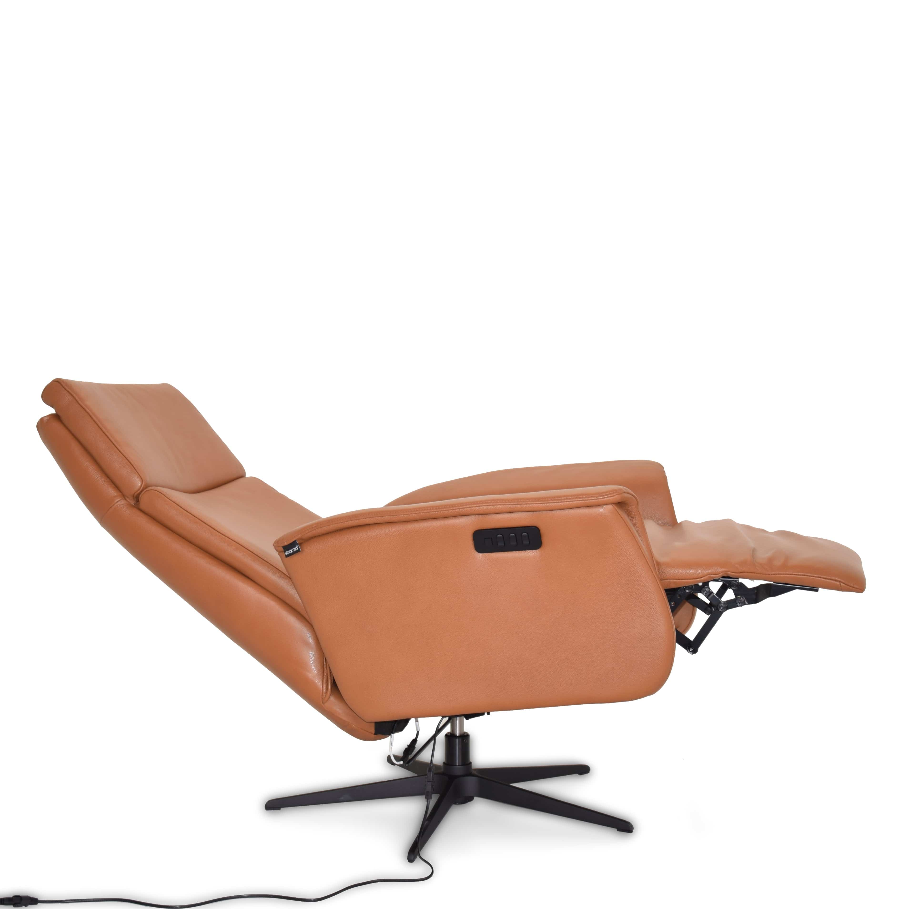 Corvette Relaxing Swivel And Electric Orange Recliner Lounge Chair Hkp-8007Mf3El3Gl-Br-376 - Lounge Chairs - ebarza Furniture UAE | Shop Modern Furniture in Abu Dhabi & Dubai - مفروشات ايبازرا في الامارات | تسوق اثاث عصري وديكورات مميزة في دبي وابوظبي