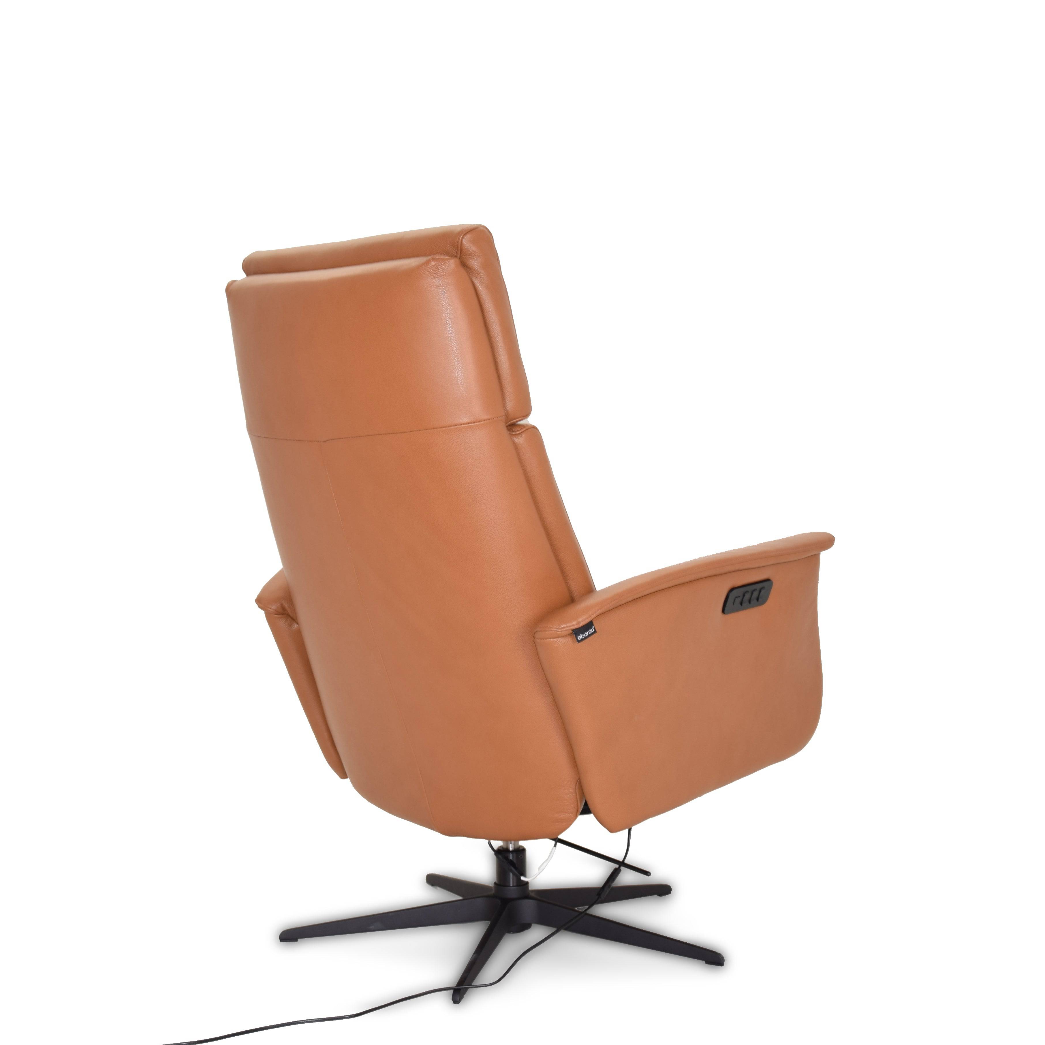Corvette Relaxing Swivel And Electric Orange Recliner Lounge Chair Hkp-8007Mf3El3Gl-Br-376 - Lounge Chairs - ebarza Furniture UAE | Shop Modern Furniture in Abu Dhabi & Dubai - مفروشات ايبازرا في الامارات | تسوق اثاث عصري وديكورات مميزة في دبي وابوظبي