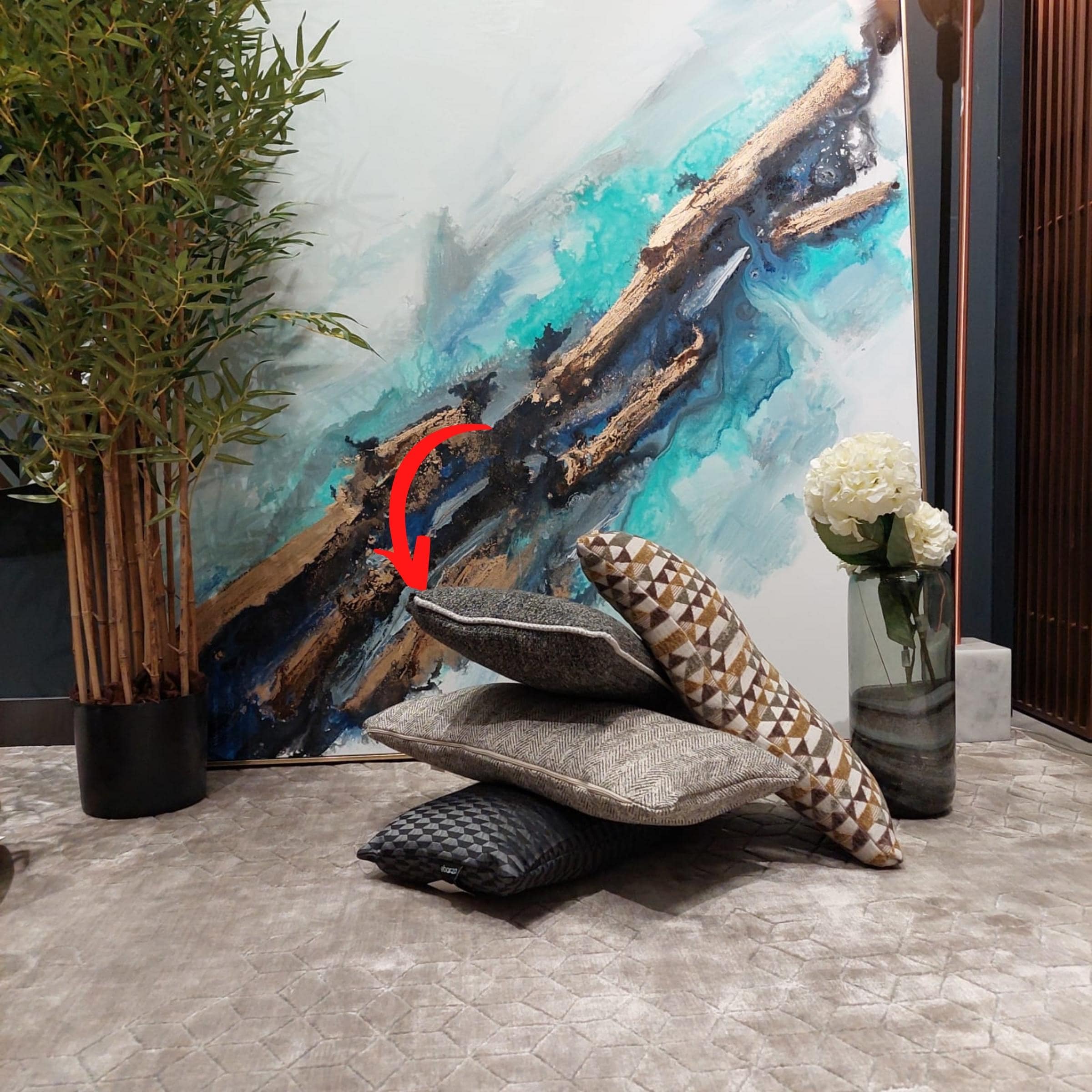 Cosmic Cushion Cover 60X30 Cm Cosmic-48 - Cushions - ebarza Furniture UAE | Shop Modern Furniture in Abu Dhabi & Dubai - مفروشات ايبازرا في الامارات | تسوق اثاث عصري وديكورات مميزة في دبي وابوظبي