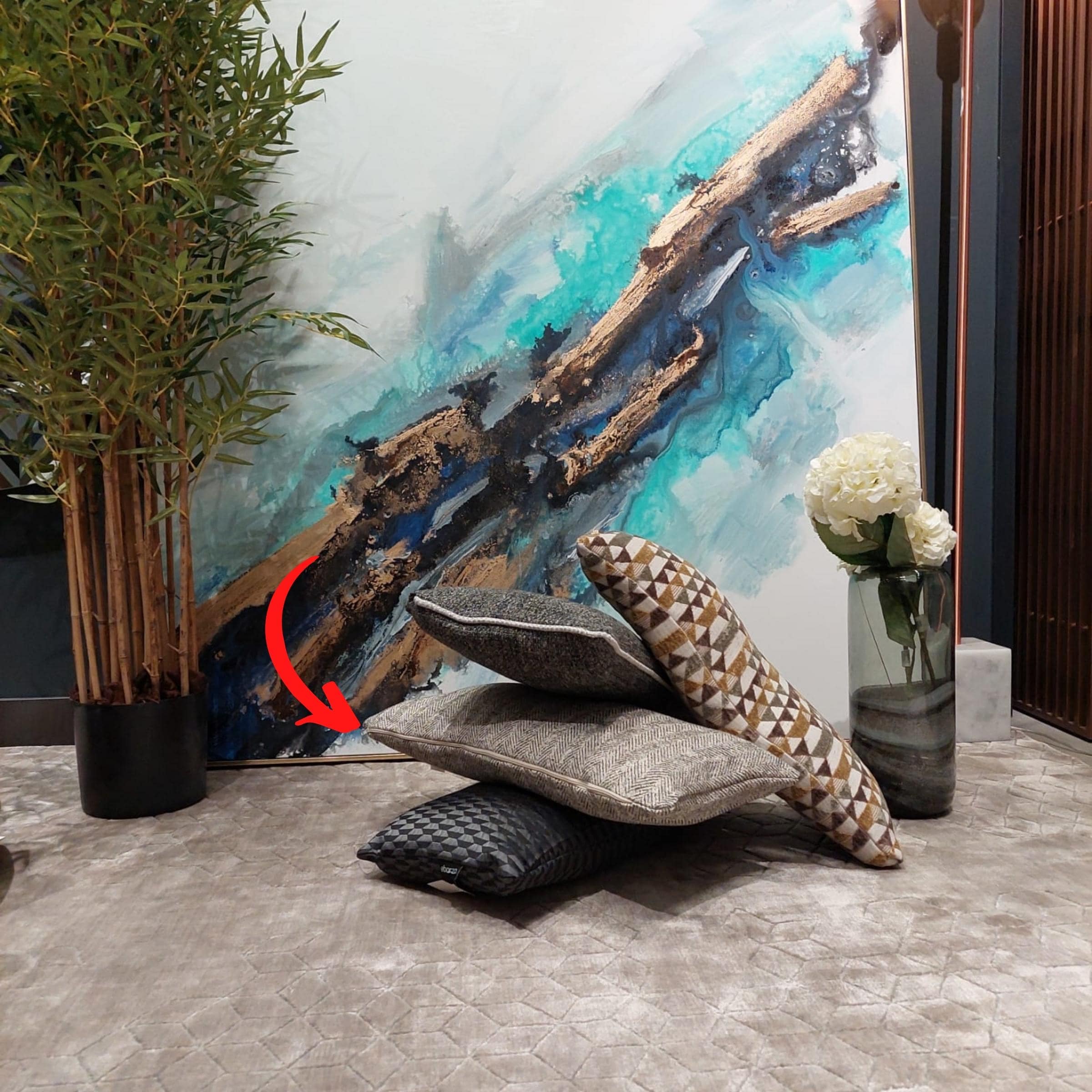 Cosmic Cushion Cover 60X30 CM Cosmic-D18 - Cushions - ebarza Furniture UAE | Shop Modern Furniture in Abu Dhabi & Dubai - مفروشات ايبازرا في الامارات | تسوق اثاث عصري وديكورات مميزة في دبي وابوظبي