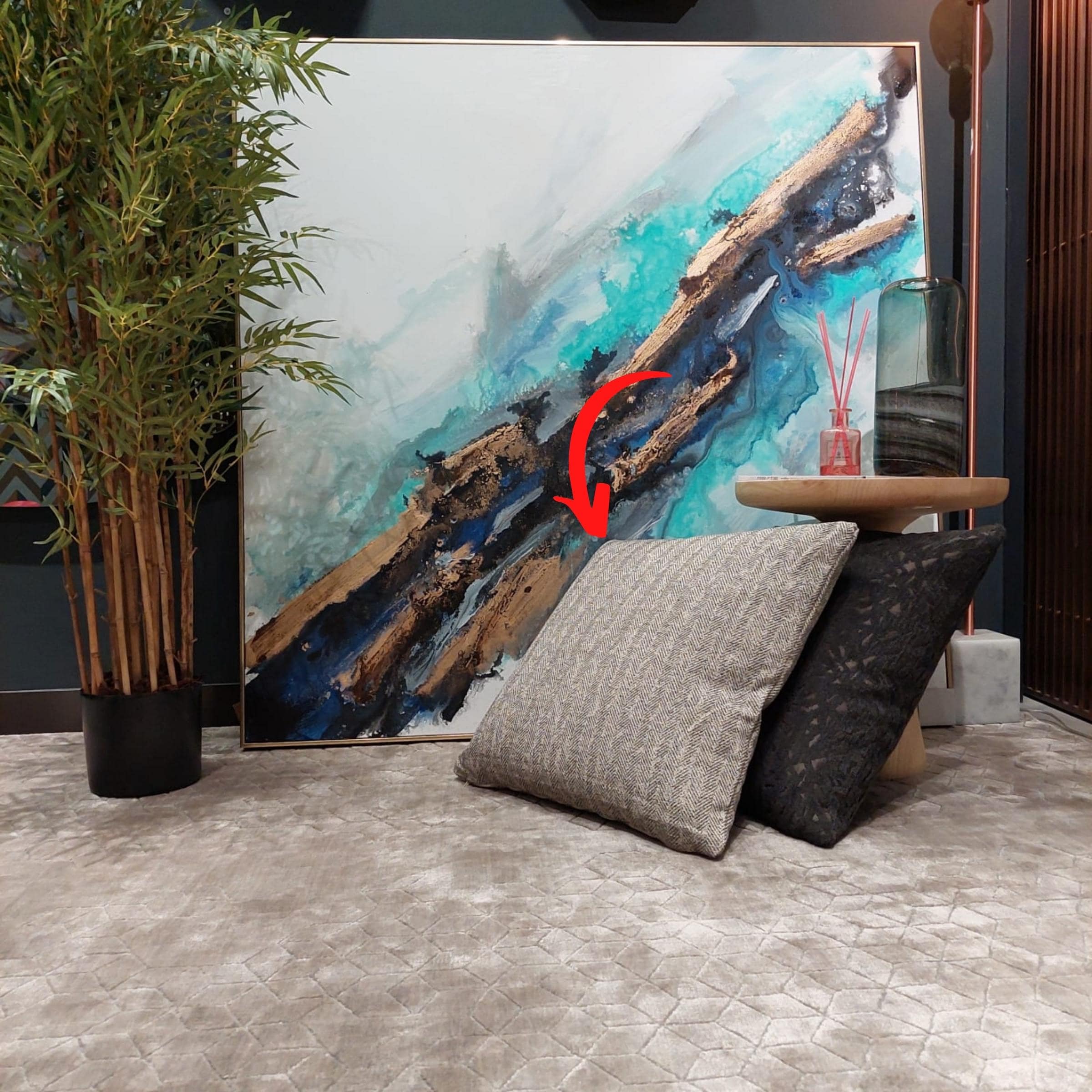 Cosmic Cushion Cover 60X60 CM Cosmic-D18 - Cushions - ebarza Furniture UAE | Shop Modern Furniture in Abu Dhabi & Dubai - مفروشات ايبازرا في الامارات | تسوق اثاث عصري وديكورات مميزة في دبي وابوظبي