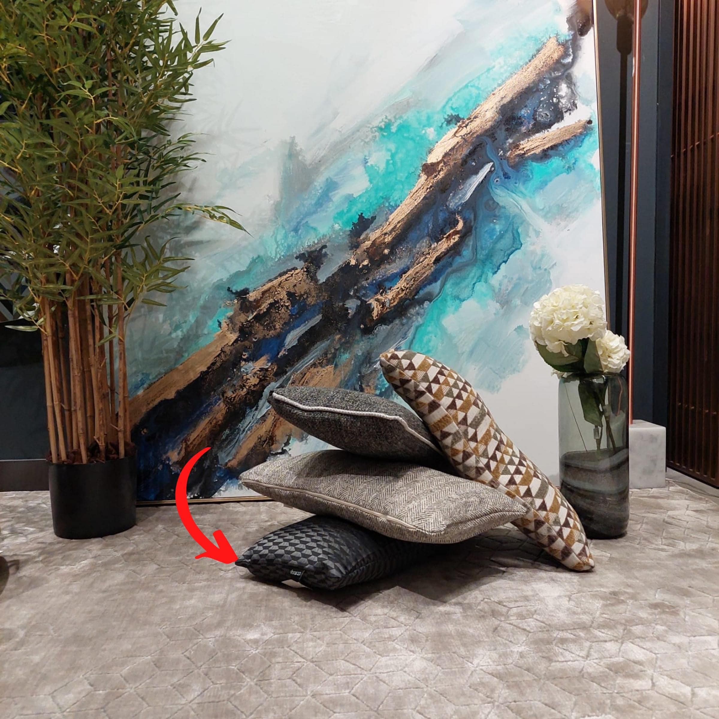 Cushion Cover 60X30 Cm Nd-16401 - Cushions - ebarza Furniture UAE | Shop Modern Furniture in Abu Dhabi & Dubai - مفروشات ايبازرا في الامارات | تسوق اثاث عصري وديكورات مميزة في دبي وابوظبي