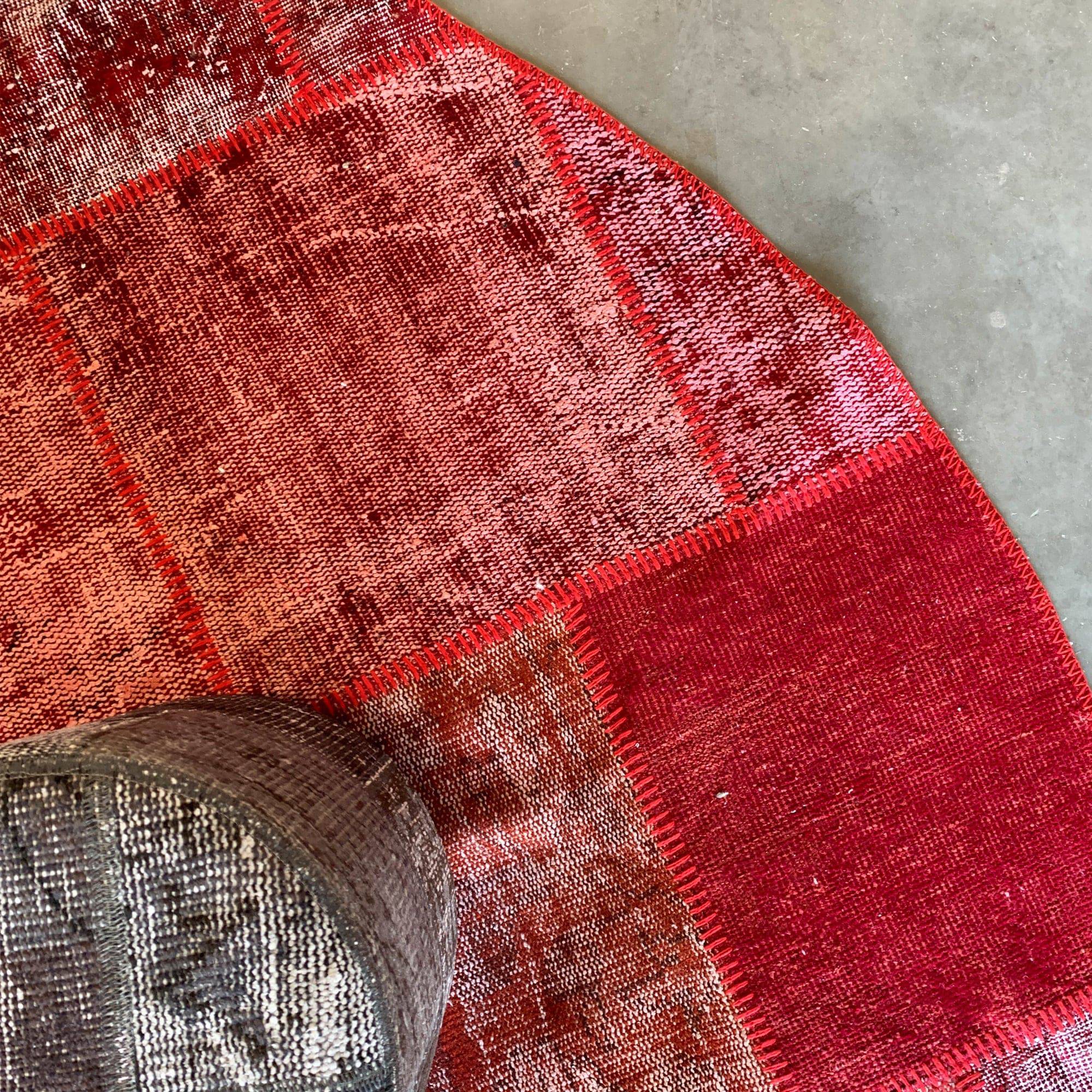 D 250Cm Hali X-Bursa Handmade Over Dyed Round Rug Pw072 - Rugs - ebarza Furniture UAE | Shop Modern Furniture in Abu Dhabi & Dubai - مفروشات ايبازرا في الامارات | تسوق اثاث عصري وديكورات مميزة في دبي وابوظبي