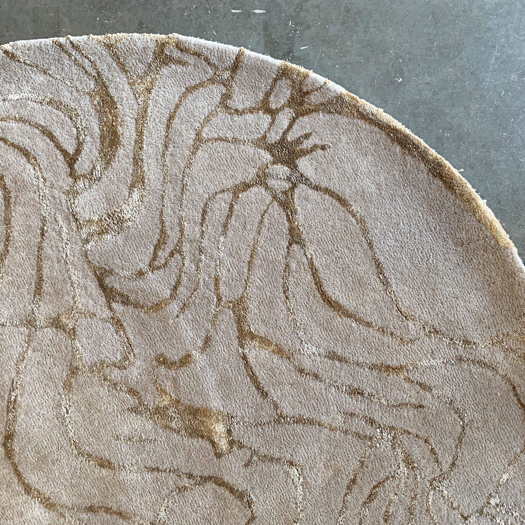 D150 Cm Handmade Wool Rug Jh-20736 Round - Rugs - ebarza Furniture UAE | Shop Modern Furniture in Abu Dhabi & Dubai - مفروشات ايبازرا في الامارات | تسوق اثاث عصري وديكورات مميزة في دبي وابوظبي