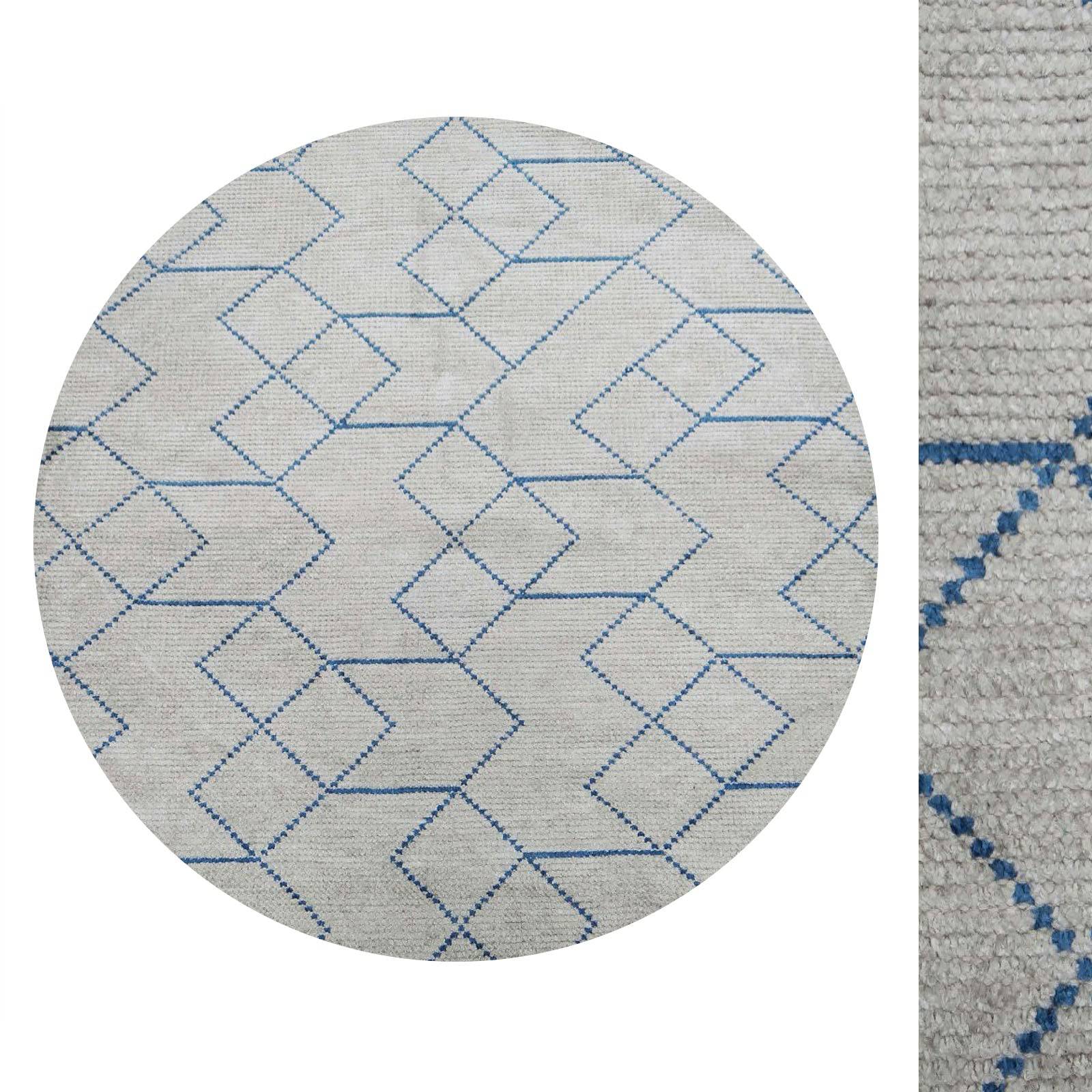 D150 Cm Hovenia Handmade Silk Rug Hovenia-Hn-11-D150 - Rugs - ebarza Furniture UAE | Shop Modern Furniture in Abu Dhabi & Dubai - مفروشات ايبازرا في الامارات | تسوق اثاث عصري وديكورات مميزة في دبي وابوظبي