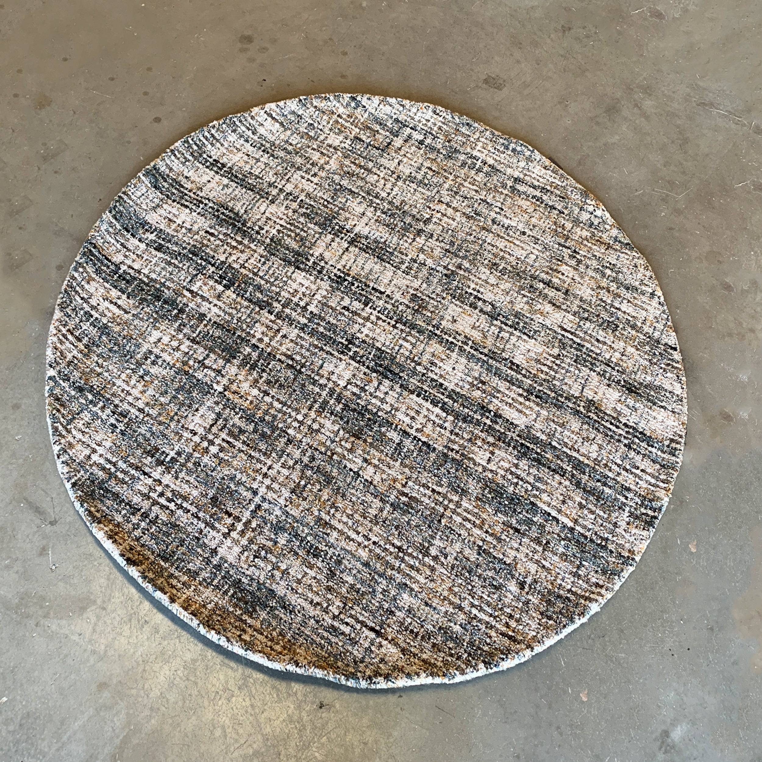 D250 Cm Albona Handmade Wool Rug Alb-02-Round - Rugs - ebarza Furniture UAE | Shop Modern Furniture in Abu Dhabi & Dubai - مفروشات ايبازرا في الامارات | تسوق اثاث عصري وديكورات مميزة في دبي وابوظبي