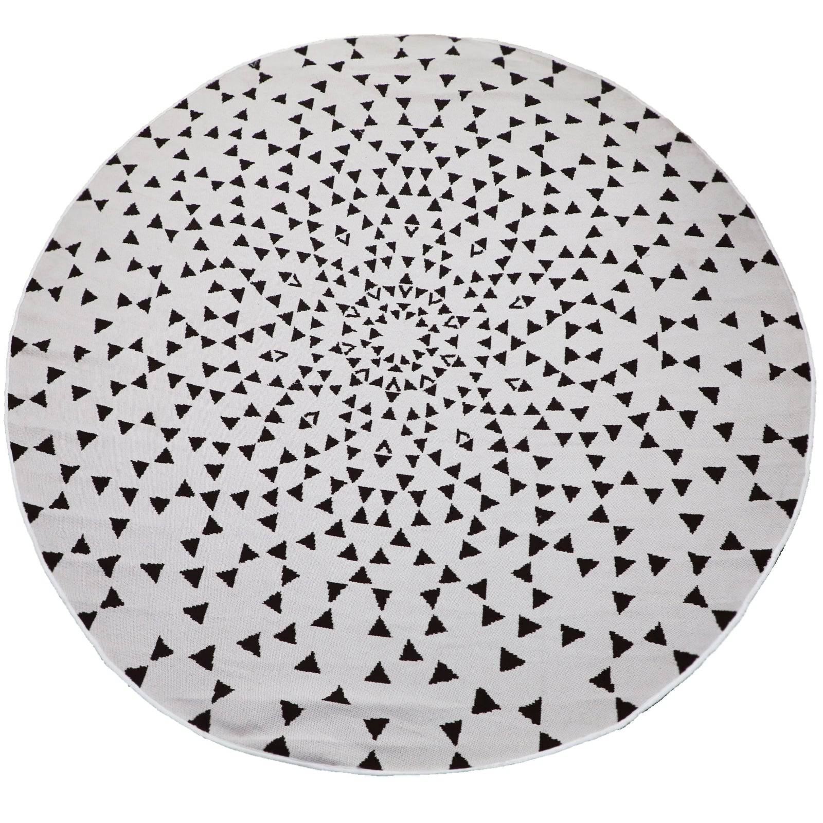 D250 Cm Outdoor/Indoor Rug Simco-Sim-26-Taupeivory-Round - Rugs - ebarza Furniture UAE | Shop Modern Furniture in Abu Dhabi & Dubai - مفروشات ايبازرا في الامارات | تسوق اثاث عصري وديكورات مميزة في دبي وابوظبي