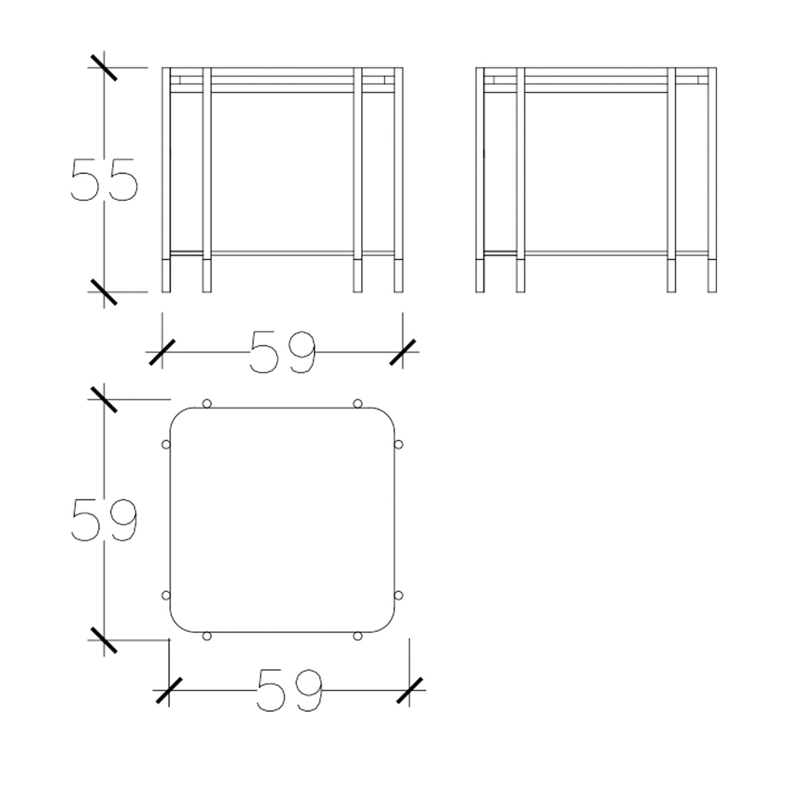 Dali Side Table With Glass Top Dali-Side - Side Tables - ebarza Furniture UAE | Shop Modern Furniture in Abu Dhabi & Dubai - مفروشات ايبازرا في الامارات | تسوق اثاث عصري وديكورات مميزة في دبي وابوظبي
