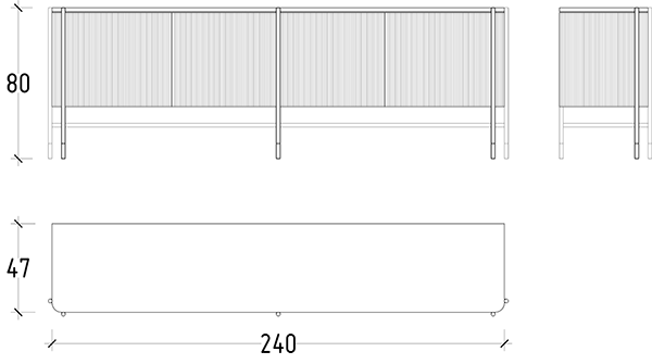 Dali Sideboard with Marble Top Dali-Side - Sideboards - ebarza Furniture UAE | Shop Modern Furniture in Abu Dhabi & Dubai - مفروشات ايبازرا في الامارات | تسوق اثاث عصري وديكورات مميزة في دبي وابوظبي
