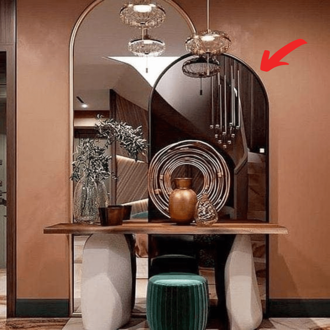 Decorative Mirror Oa-80028-1Grey - Mirrors - ebarza Furniture UAE | Shop Modern Furniture in Abu Dhabi & Dubai - مفروشات ايبازرا في الامارات | تسوق اثاث عصري وديكورات مميزة في دبي وابوظبي