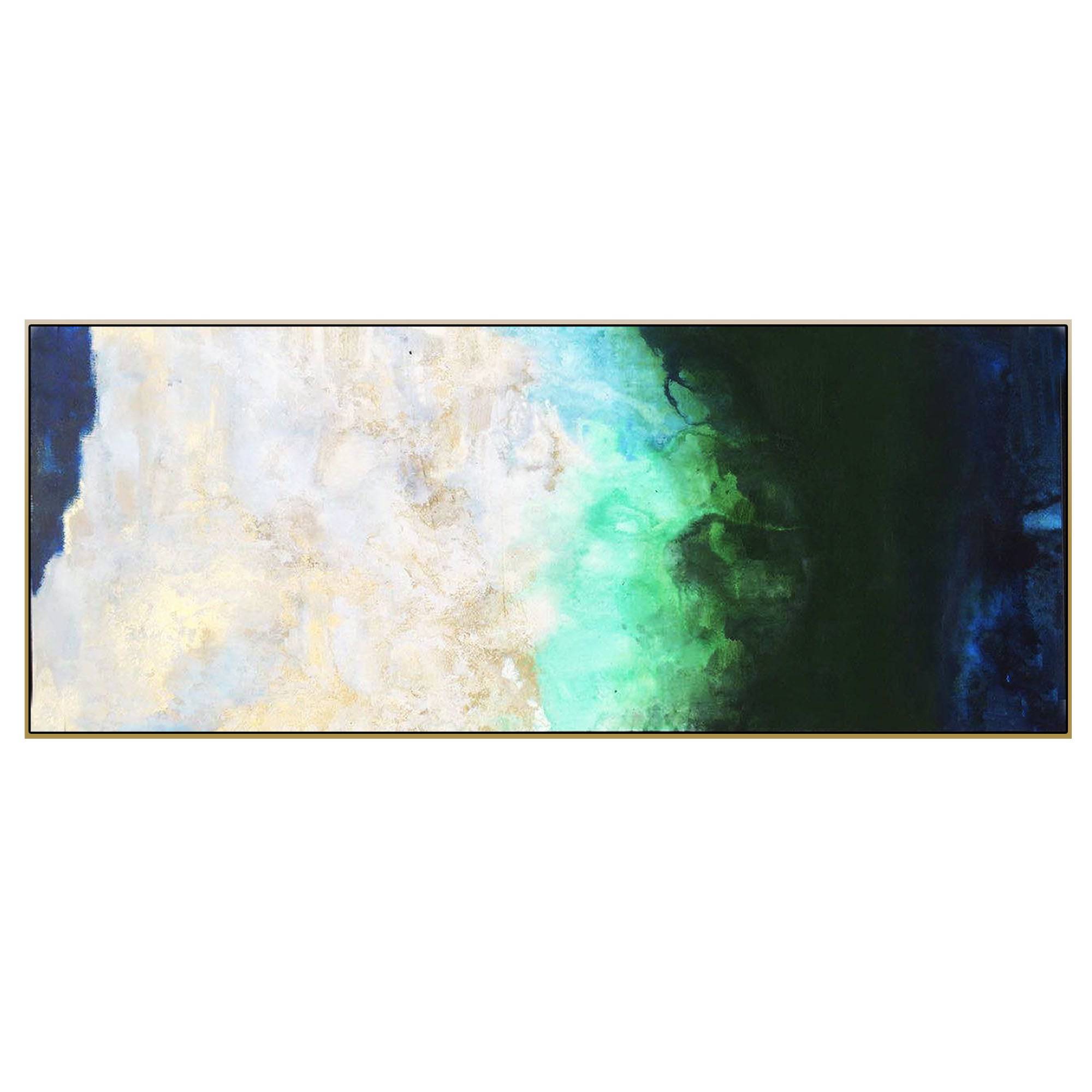 Deep Coast Hand Painted Art Painting With Frame 200X80 Cm Soap0057 - Paintings - ebarza Furniture UAE | Shop Modern Furniture in Abu Dhabi & Dubai - مفروشات ايبازرا في الامارات | تسوق اثاث عصري وديكورات مميزة في دبي وابوظبي