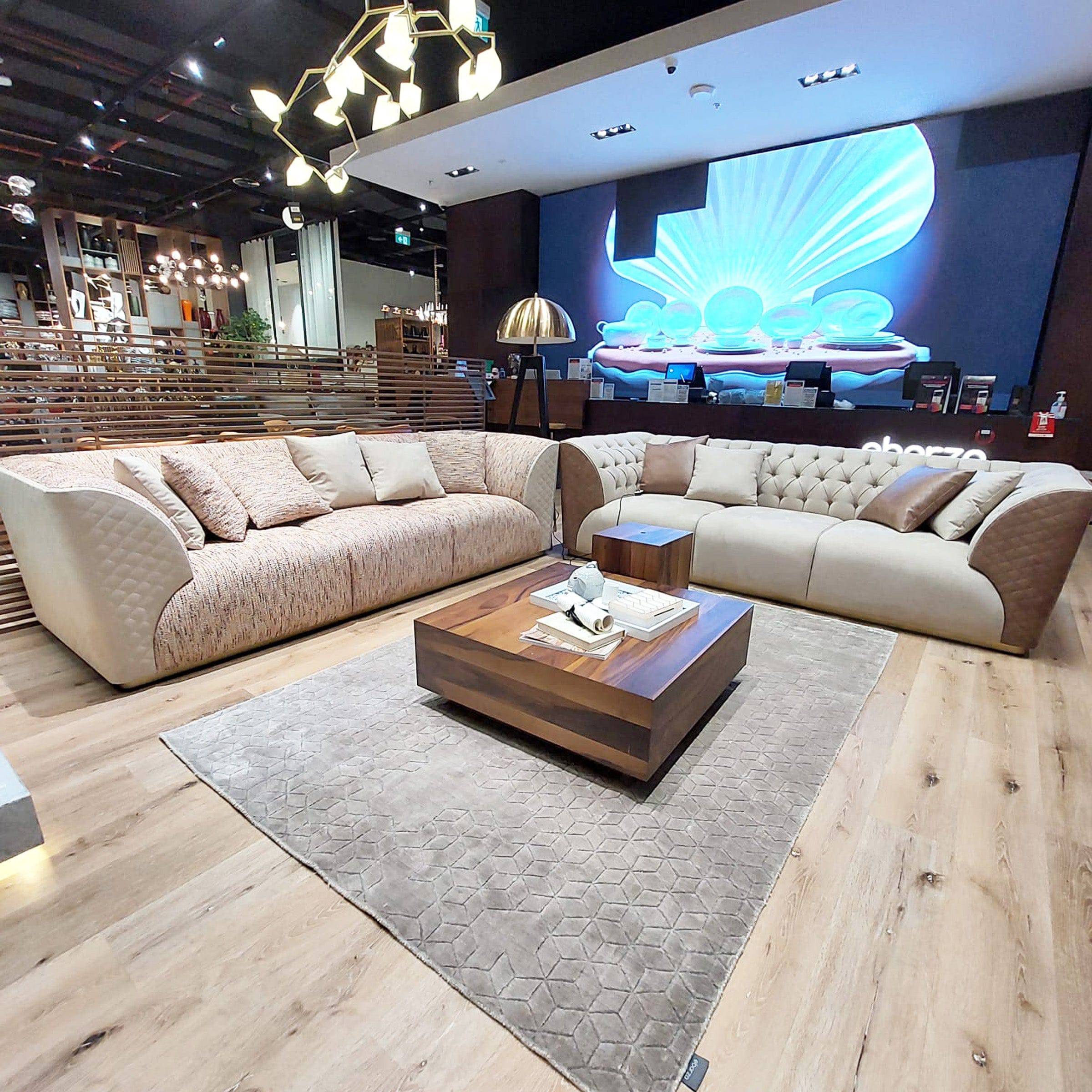 Delfina 3 Seater Sofa Delf-3S(Light Brown) - Sofas - ebarza Furniture UAE | Shop Modern Furniture in Abu Dhabi & Dubai - مفروشات ايبازرا في الامارات | تسوق اثاث عصري وديكورات مميزة في دبي وابوظبي