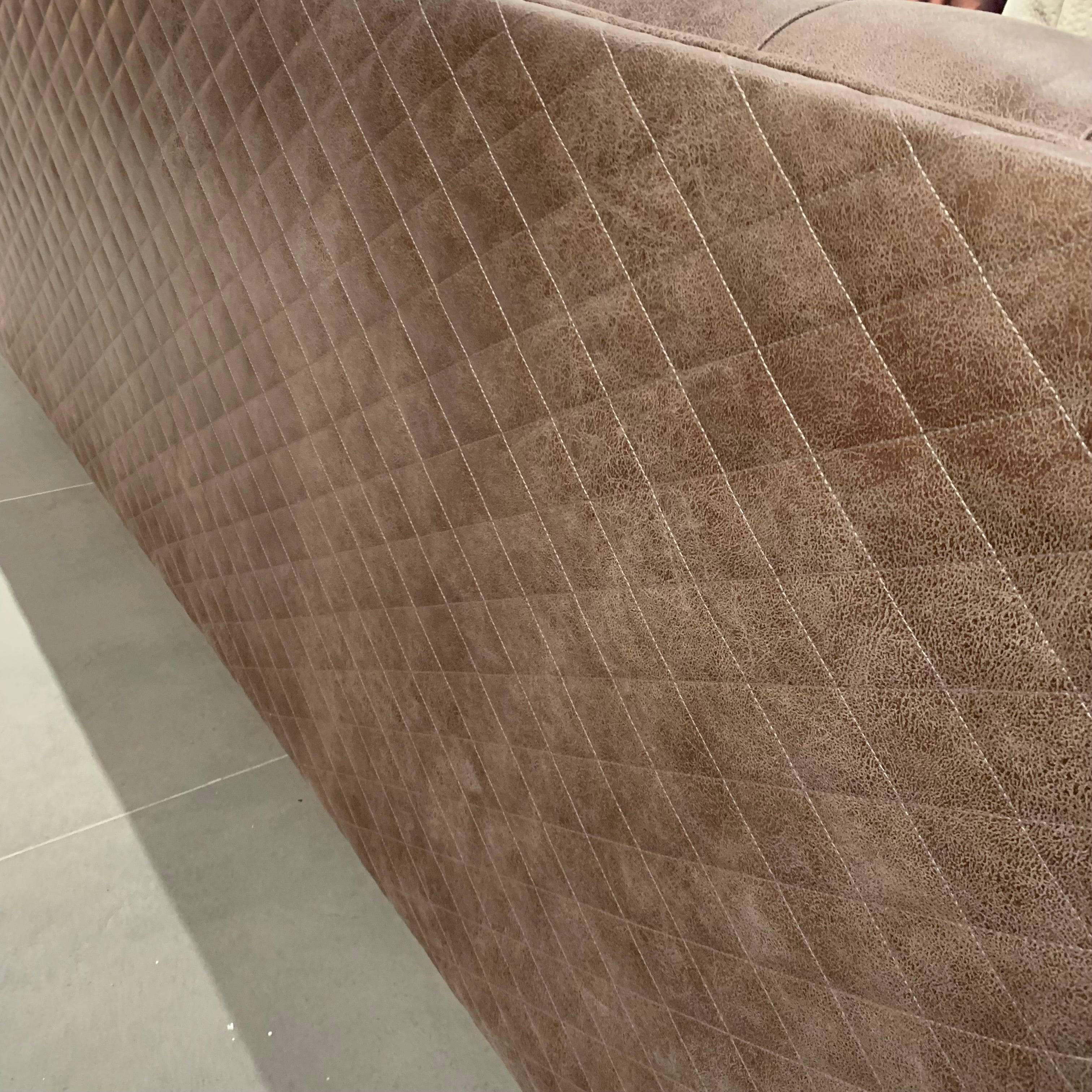 Delfina 3 Seater Sofa Delf-3Sv2(Dark Brown) - Sofas - ebarza Furniture UAE | Shop Modern Furniture in Abu Dhabi & Dubai - مفروشات ايبازرا في الامارات | تسوق اثاث عصري وديكورات مميزة في دبي وابوظبي