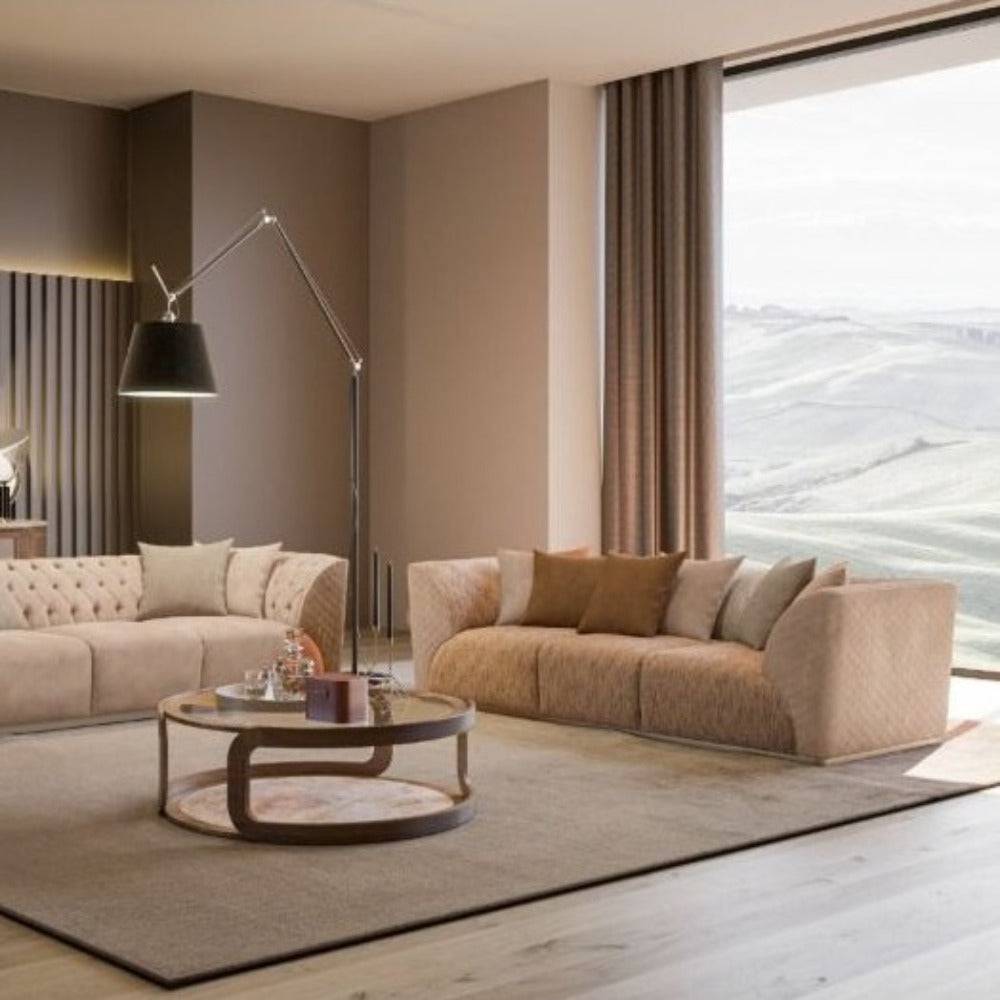 Delta 3 Seater Sofa Delt-3S - Sofas - ebarza Furniture UAE | Shop Modern Furniture in Abu Dhabi & Dubai - مفروشات ايبازرا في الامارات | تسوق اثاث عصري وديكورات مميزة في دبي وابوظبي