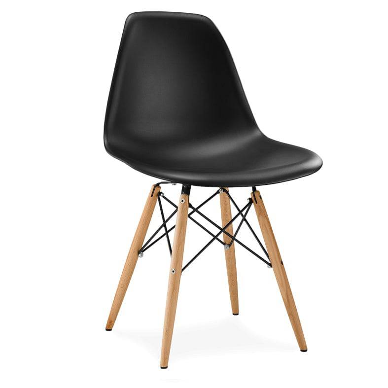 Dining Chair- Plastic- Pc-016Wp-Wood-N - Chairs - ebarza Furniture UAE | Shop Modern Furniture in Abu Dhabi & Dubai - مفروشات ايبازرا في الامارات | تسوق اثاث عصري وديكورات مميزة في دبي وابوظبي
