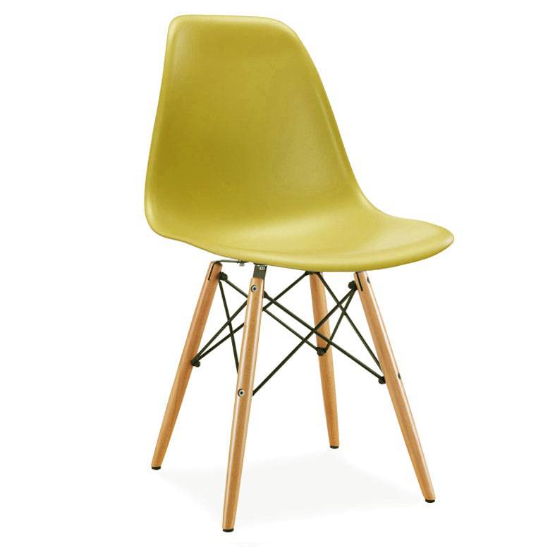 Dining Chair- Plastic- Pc-016Wp-Wood-N - Chairs - ebarza Furniture UAE | Shop Modern Furniture in Abu Dhabi & Dubai - مفروشات ايبازرا في الامارات | تسوق اثاث عصري وديكورات مميزة في دبي وابوظبي