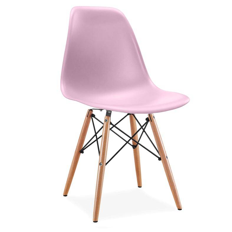 Dining Chair- Plastic- Pc-016Wp-Wood-N - Chairs - ebarza Furniture UAE | Shop Modern Furniture in Abu Dhabi & Dubai - مفروشات ايبازرا في الامارات | تسوق اثاث عصري وديكورات مميزة في دبي وابوظبي