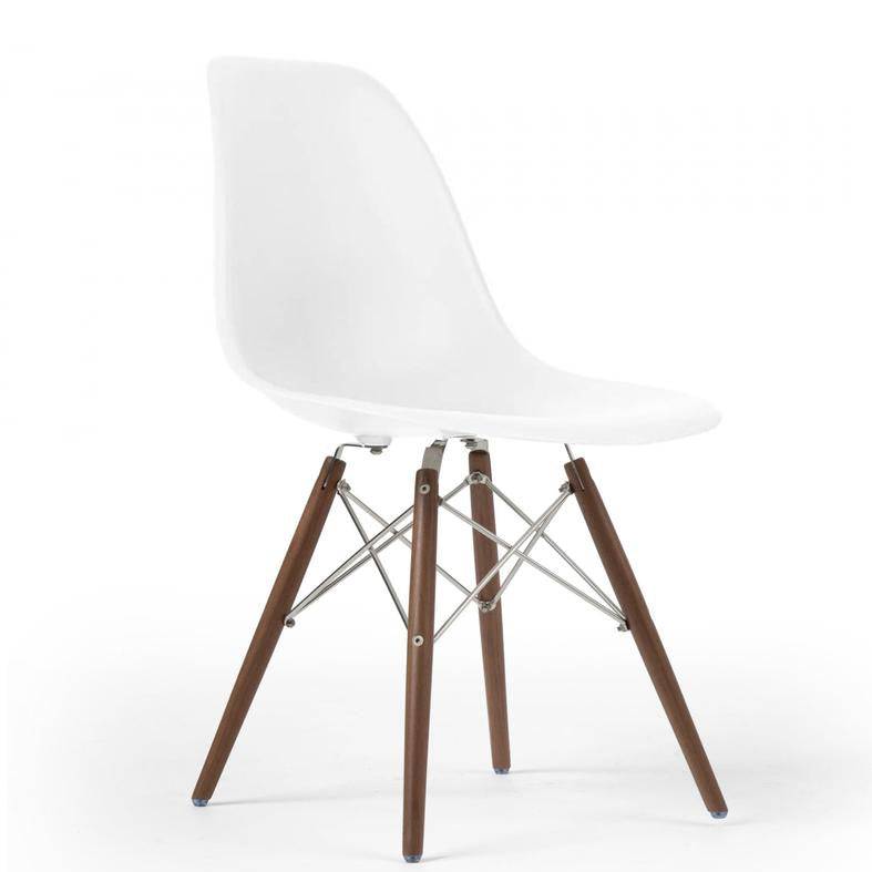 Dining Chair- Plastic- Pc-016Wp-Wood-W - Chairs - ebarza Furniture UAE | Shop Modern Furniture in Abu Dhabi & Dubai - مفروشات ايبازرا في الامارات | تسوق اثاث عصري وديكورات مميزة في دبي وابوظبي