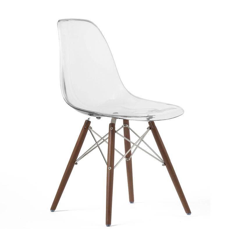 Dining Chair- Plastic- Pc-016Wp-Wood-W - Chairs - ebarza Furniture UAE | Shop Modern Furniture in Abu Dhabi & Dubai - مفروشات ايبازرا في الامارات | تسوق اثاث عصري وديكورات مميزة في دبي وابوظبي
