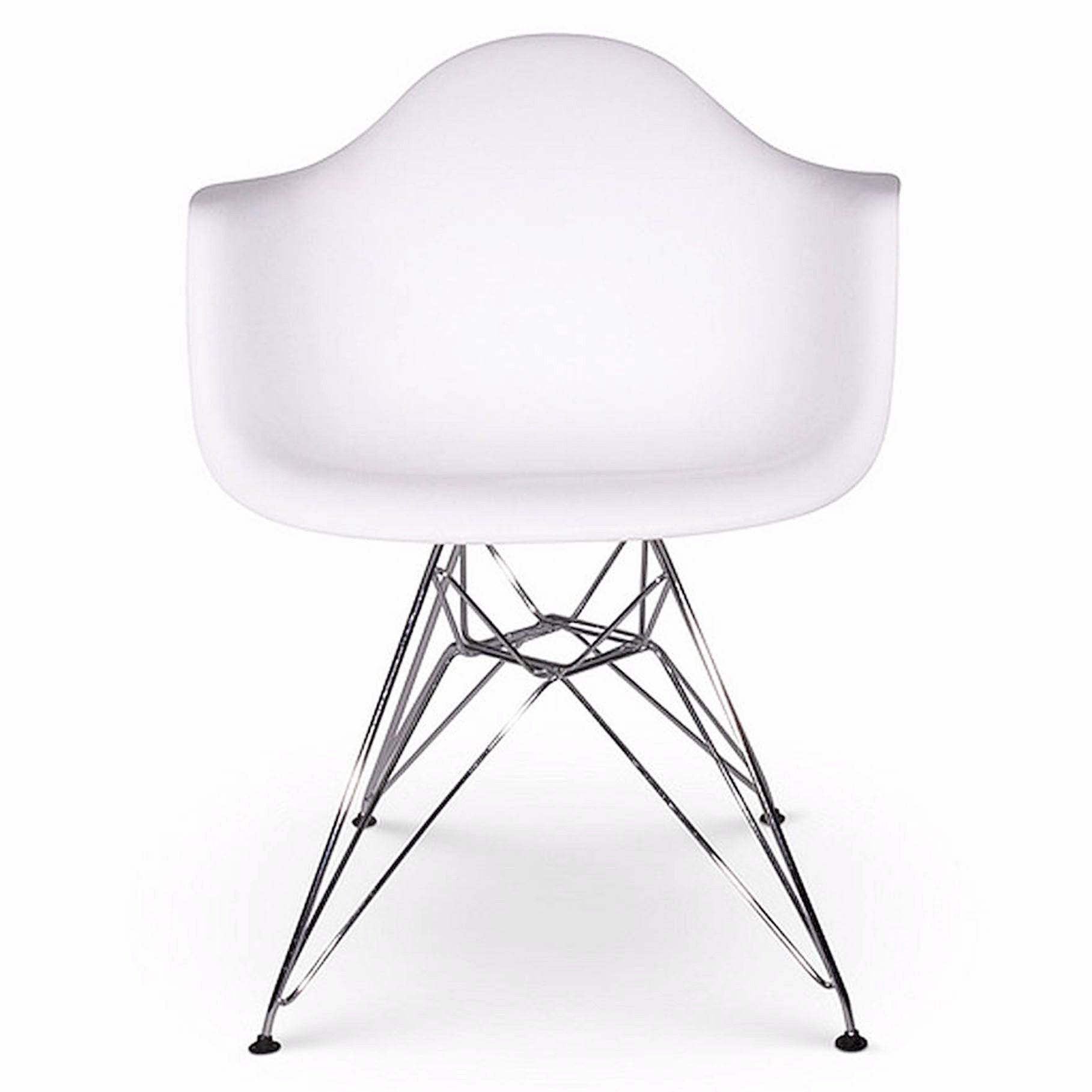 Dinning Chair- Plastic- Pc-018W-C - Chairs - ebarza Furniture UAE | Shop Modern Furniture in Abu Dhabi & Dubai - مفروشات ايبازرا في الامارات | تسوق اثاث عصري وديكورات مميزة في دبي وابوظبي