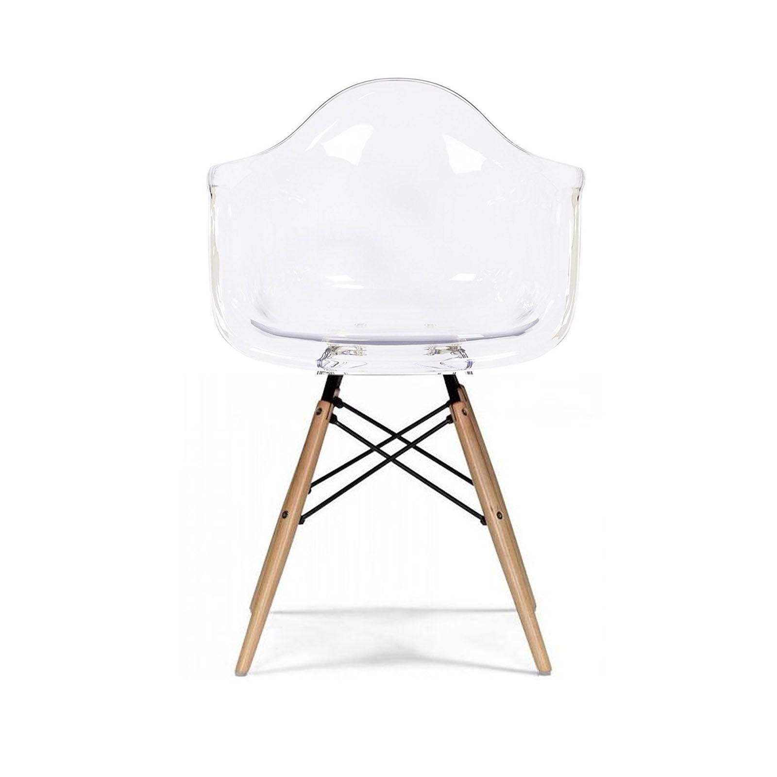 Dinning Chair- Plastic- Pc-018W-N - Chairs - ebarza Furniture UAE | Shop Modern Furniture in Abu Dhabi & Dubai - مفروشات ايبازرا في الامارات | تسوق اثاث عصري وديكورات مميزة في دبي وابوظبي