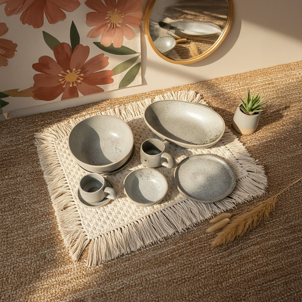 Dinnerware & Stoneware Salad Dessert And Cereal Bowl E837-B-10050 10 - Bowls - ebarza Furniture UAE | Shop Modern Furniture in Abu Dhabi & Dubai - مفروشات ايبازرا في الامارات | تسوق اثاث عصري وديكورات مميزة في دبي وابوظبي