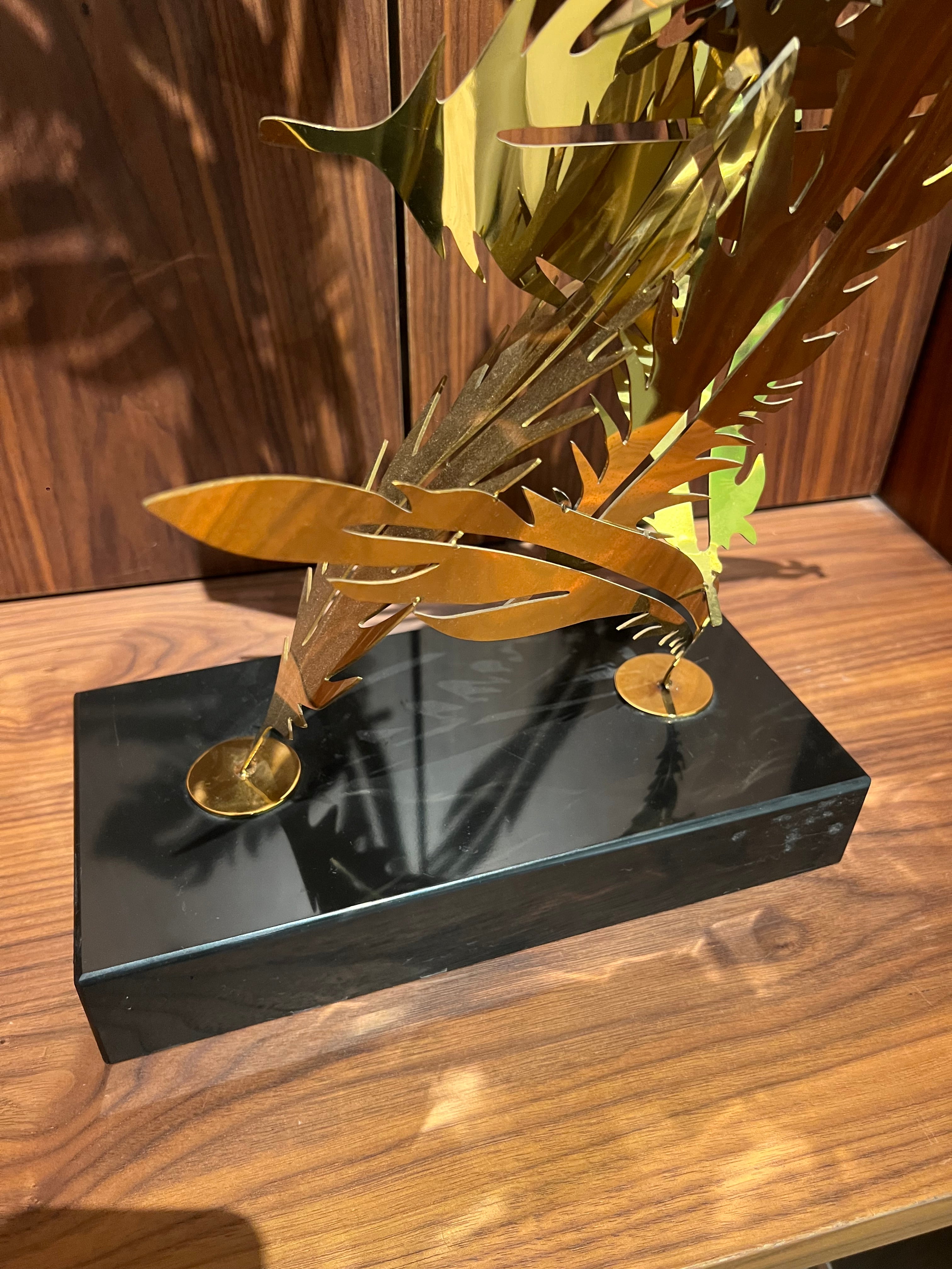 Display Item - Golden Eagle Handcrafted Stainless Steel Artwork Bj2020006 Nakheel - DISPLAY ITEM - ebarza Furniture UAE | Shop Modern Furniture in Abu Dhabi & Dubai - مفروشات ايبازرا في الامارات | تسوق اثاث عصري وديكورات مميزة في دبي وابوظبي