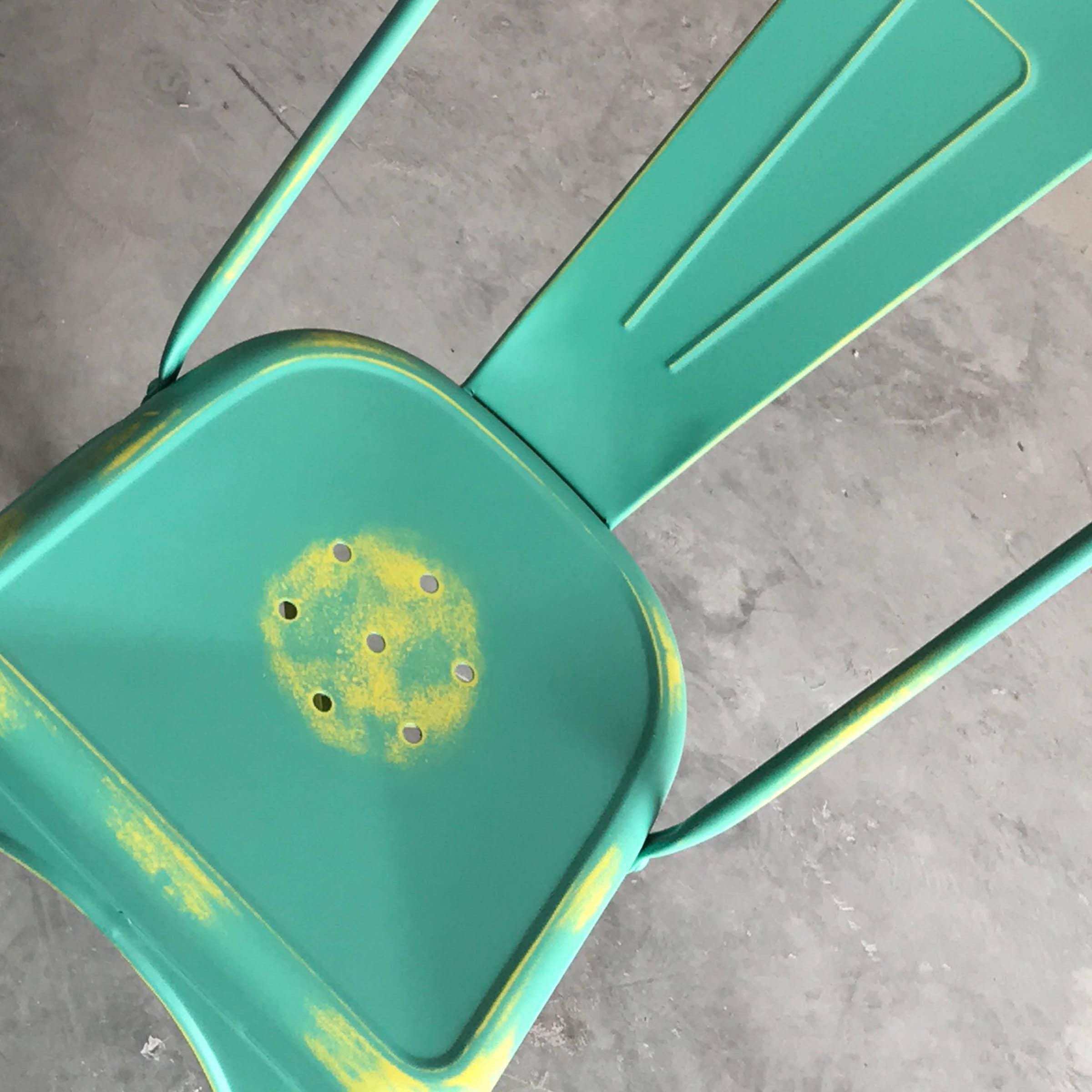 Distressed Antique Vintage Dinning Chair T01-Bl Mc-001R-Gr - Chairs - ebarza Furniture UAE | Shop Modern Furniture in Abu Dhabi & Dubai - مفروشات ايبازرا في الامارات | تسوق اثاث عصري وديكورات مميزة في دبي وابوظبي