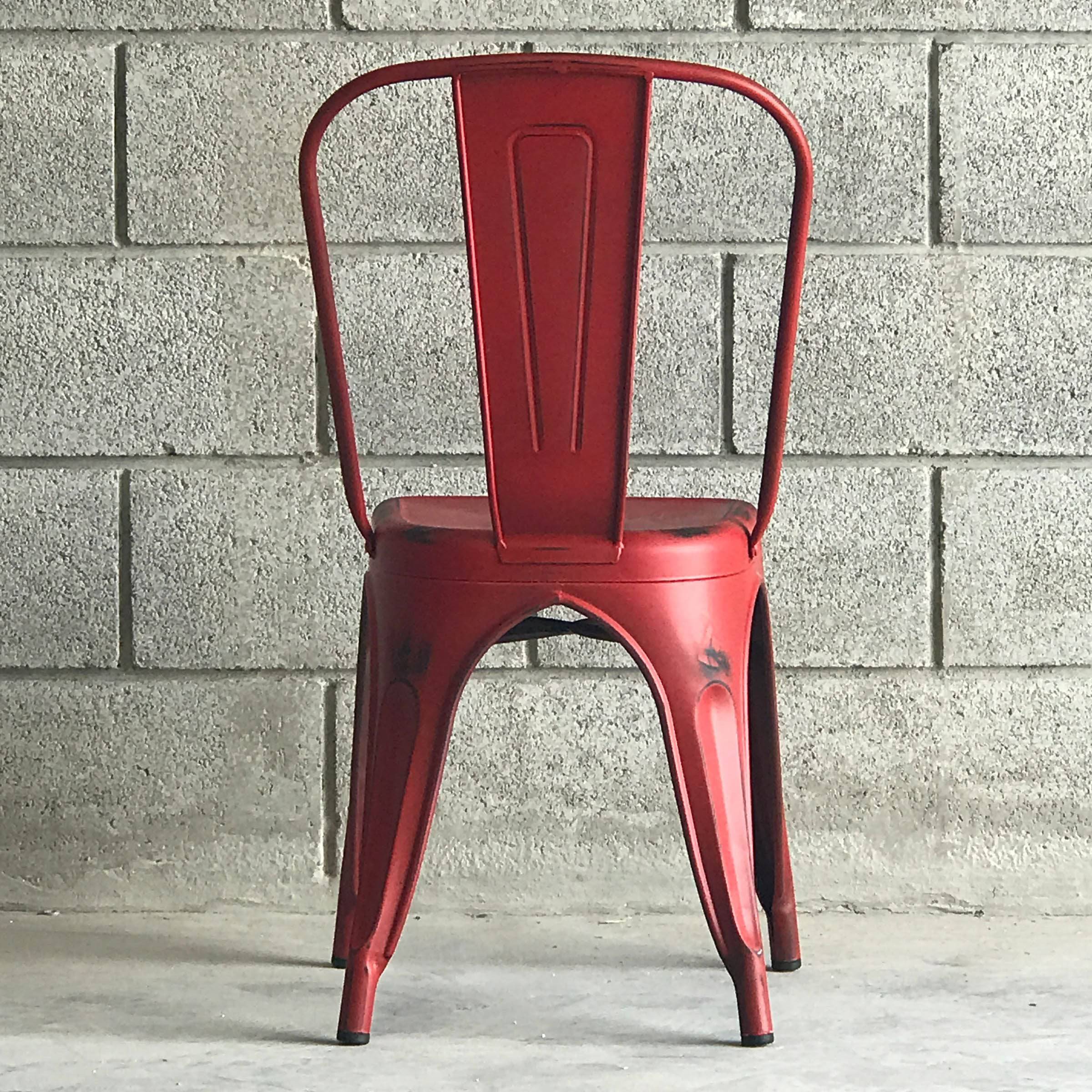 Distressed Antique Vintage Dinning Chair T01-Re Mc-001R-Red - Chairs - ebarza Furniture UAE | Shop Modern Furniture in Abu Dhabi & Dubai - مفروشات ايبازرا في الامارات | تسوق اثاث عصري وديكورات مميزة في دبي وابوظبي