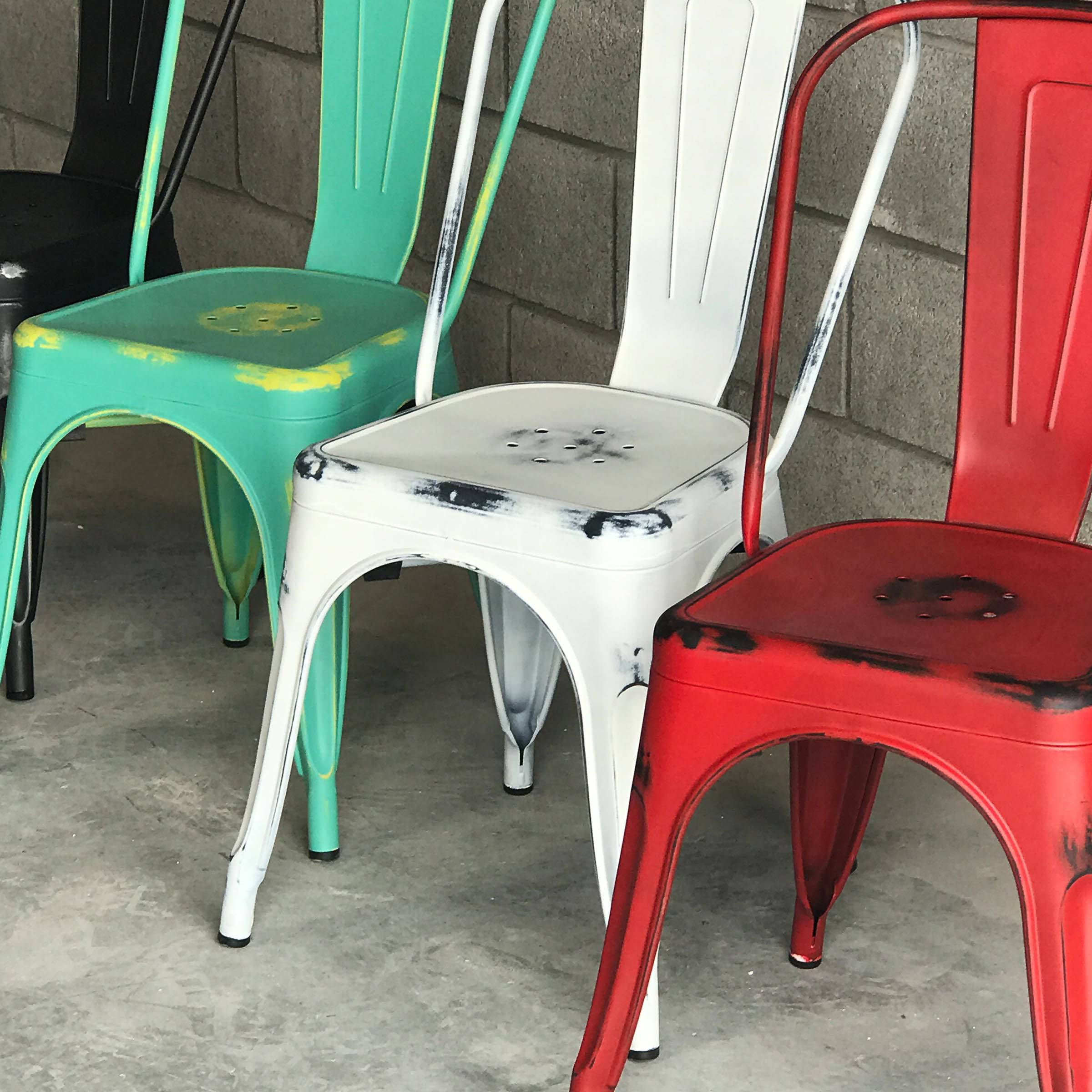 Distressed Antique Vintage Dinning Chair T01-Wa Mc-001R - Chairs - ebarza Furniture UAE | Shop Modern Furniture in Abu Dhabi & Dubai - مفروشات ايبازرا في الامارات | تسوق اثاث عصري وديكورات مميزة في دبي وابوظبي