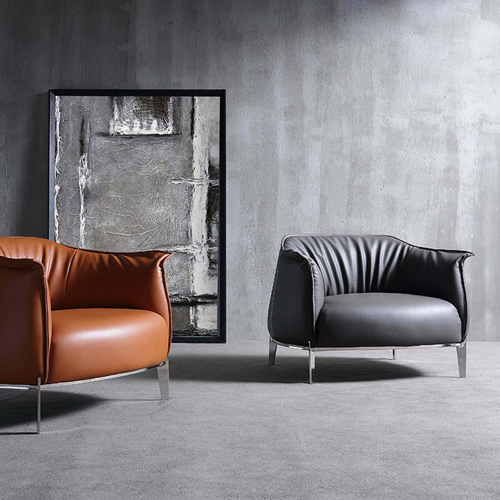 Drancy Armchair Chair Sf017-Gr - Armchairs - ebarza Furniture UAE | Shop Modern Furniture in Abu Dhabi & Dubai - مفروشات ايبازرا في الامارات | تسوق اثاث عصري وديكورات مميزة في دبي وابوظبي