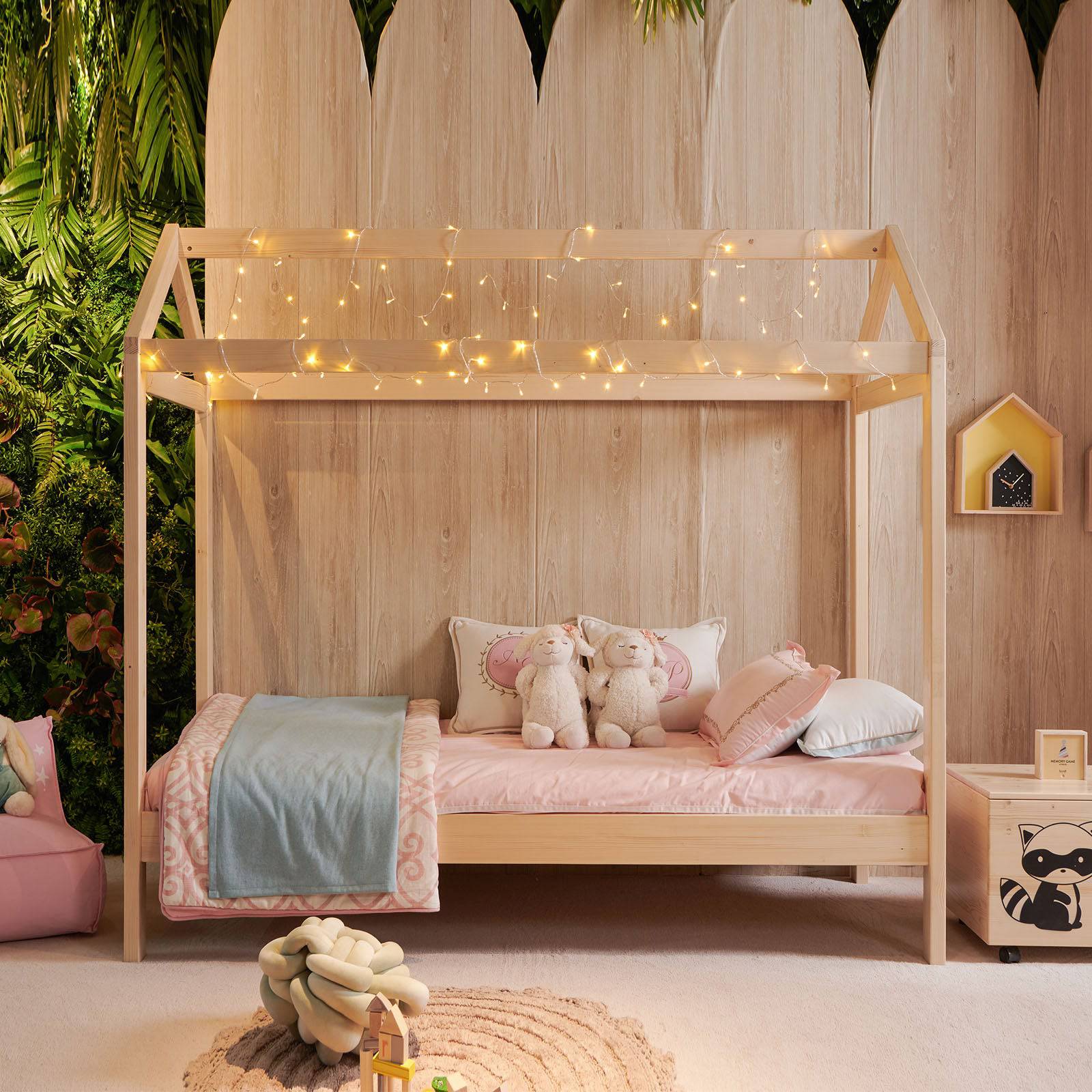 Dream House Kids Bed Hk-C002 Hy-Zp04 - Cribs - ebarza Furniture UAE | Shop Modern Furniture in Abu Dhabi & Dubai - مفروشات ايبازرا في الامارات | تسوق اثاث عصري وديكورات مميزة في دبي وابوظبي