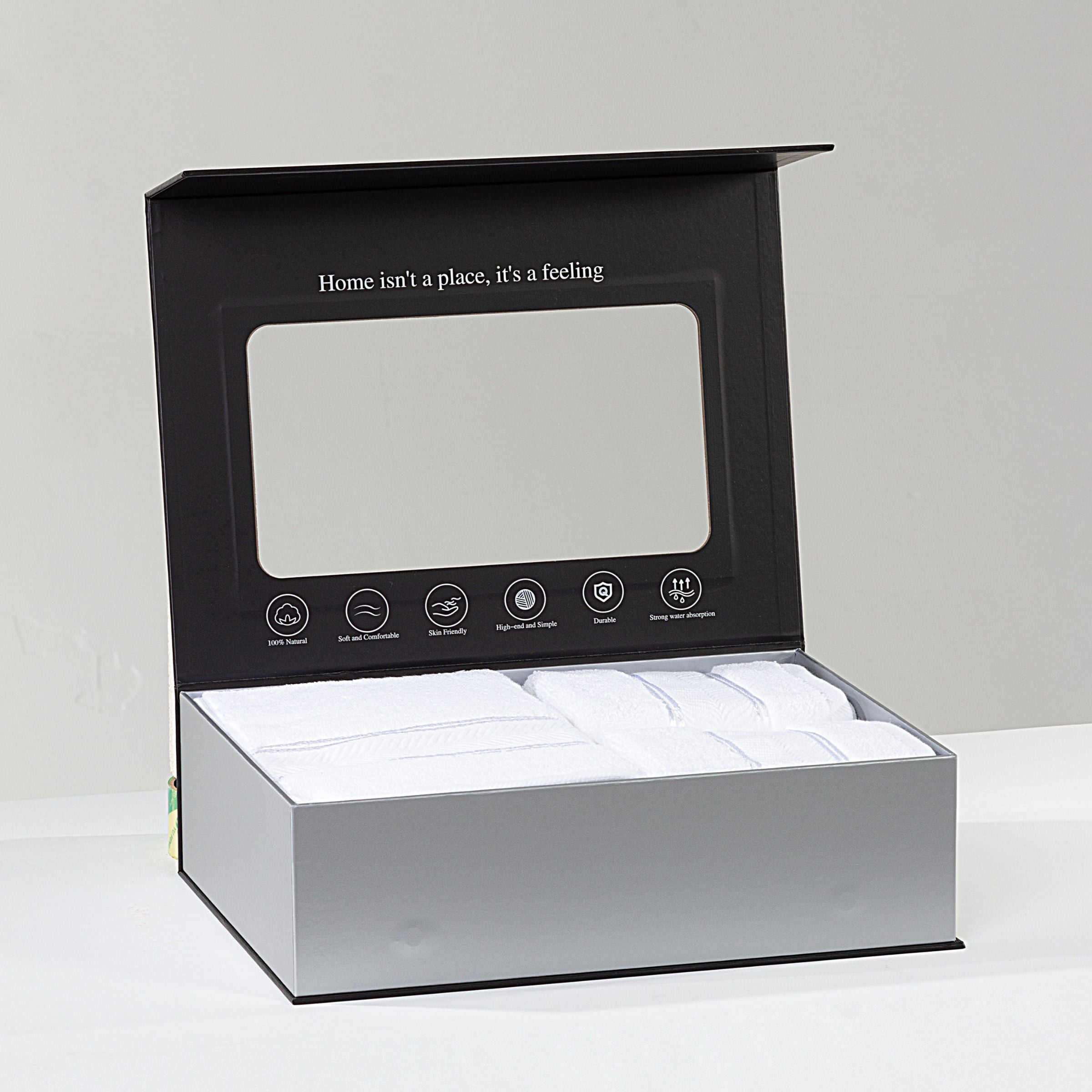 ebarza Shinning Towel Set EBTS-002 - Towels - ebarza Furniture UAE | Shop Modern Furniture in Abu Dhabi & Dubai - مفروشات ايبازرا في الامارات | تسوق اثاث عصري وديكورات مميزة في دبي وابوظبي