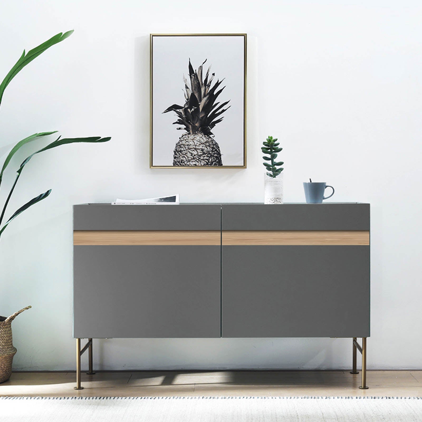 Display Item - Soho Cabinet Ll-062D-GnYAS - Cabinets - ebarza Furniture UAE | Shop Modern Furniture in Abu Dhabi & Dubai - مفروشات ايبازرا في الامارات | تسوق اثاث عصري وديكورات مميزة في دبي وابوظبي